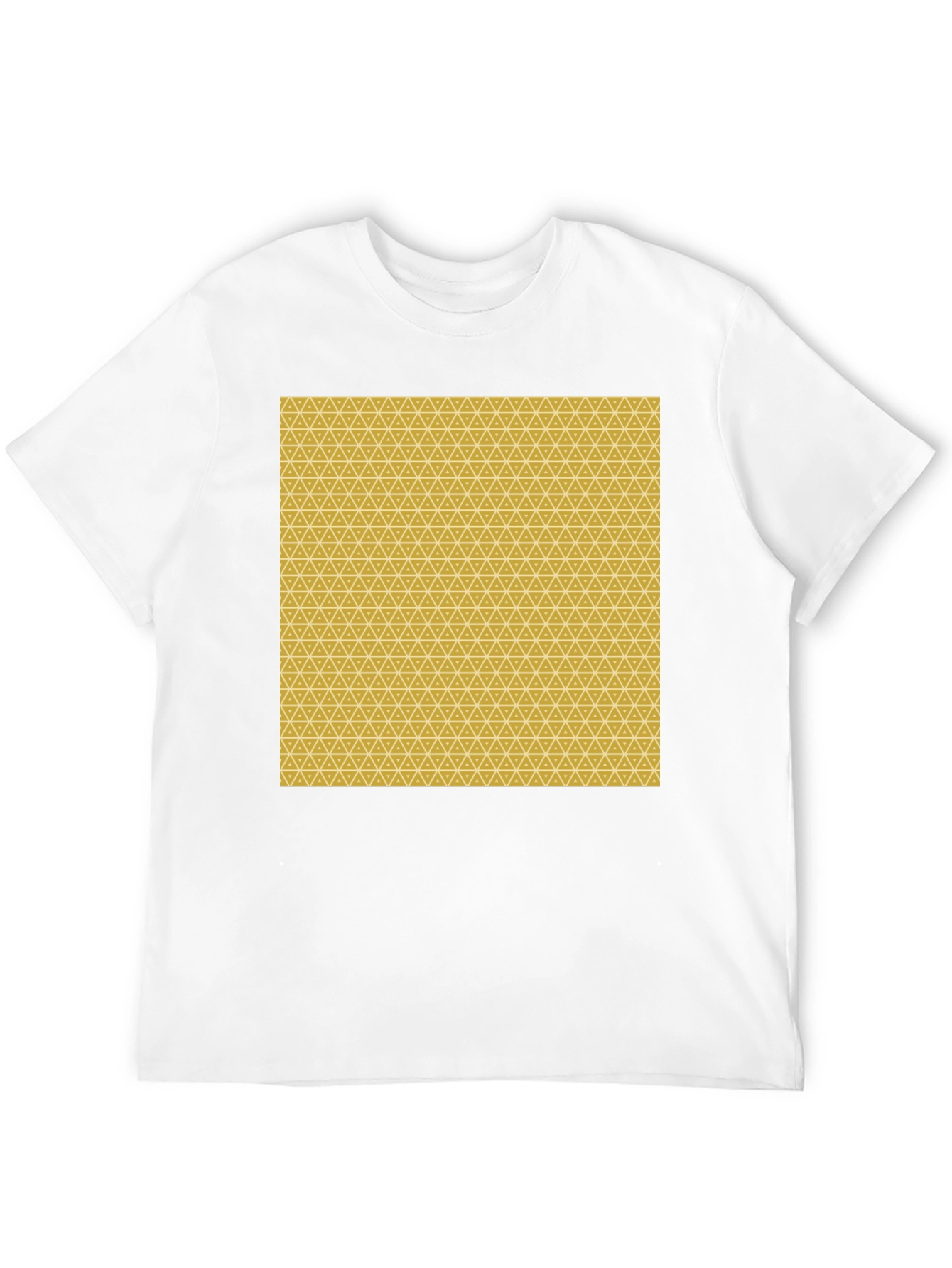 Geometric Print Black Tee - Modern Style