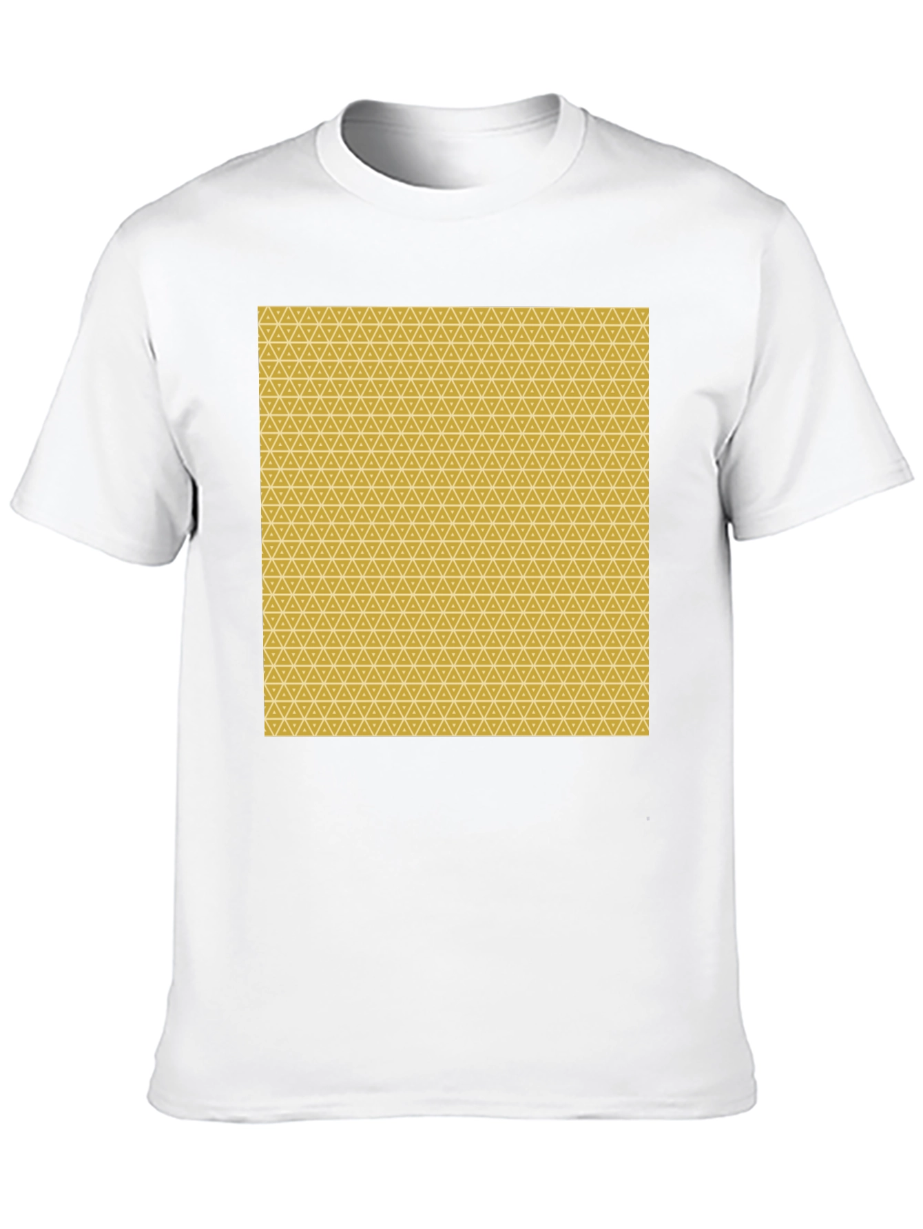 Geometric Print Black Tee - Modern Style