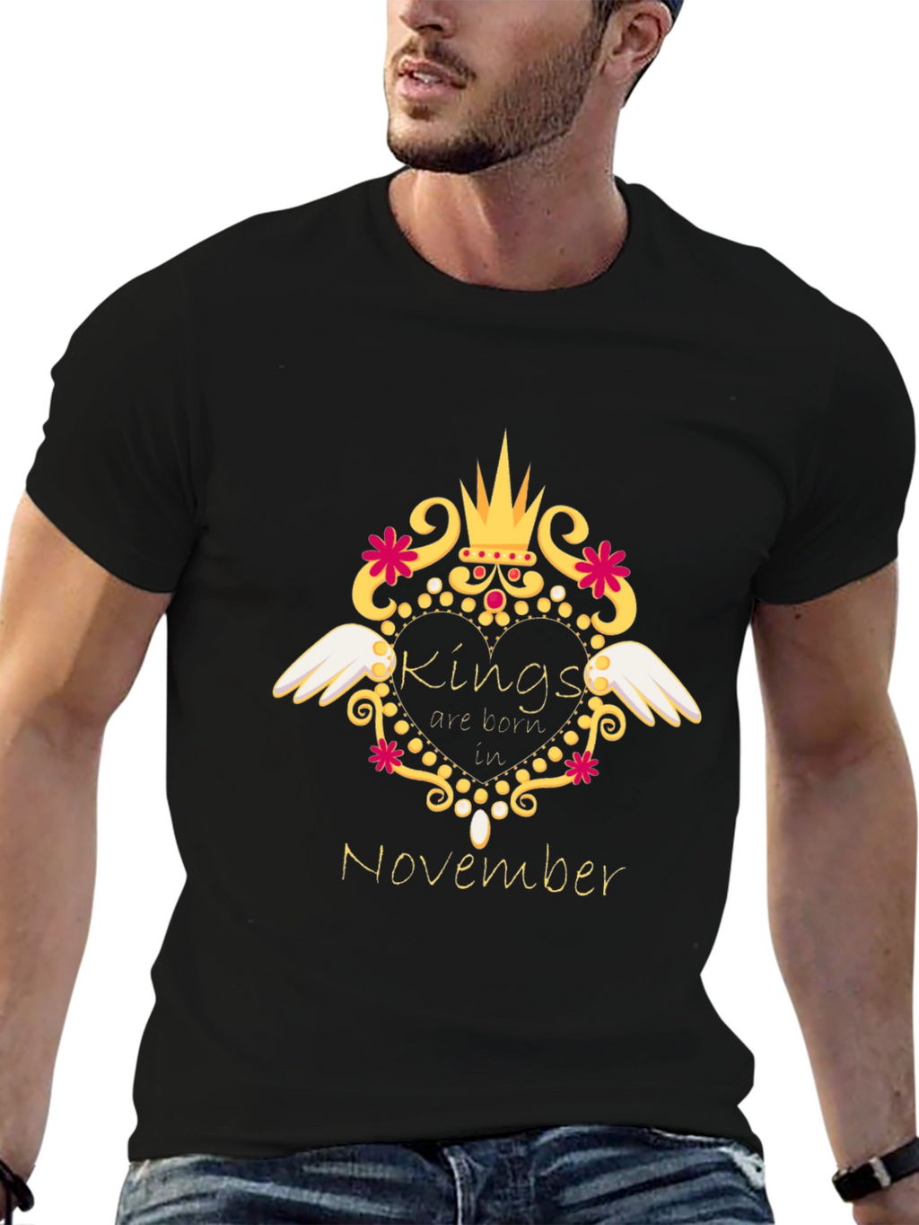 Kings are Born in November T-Shirt