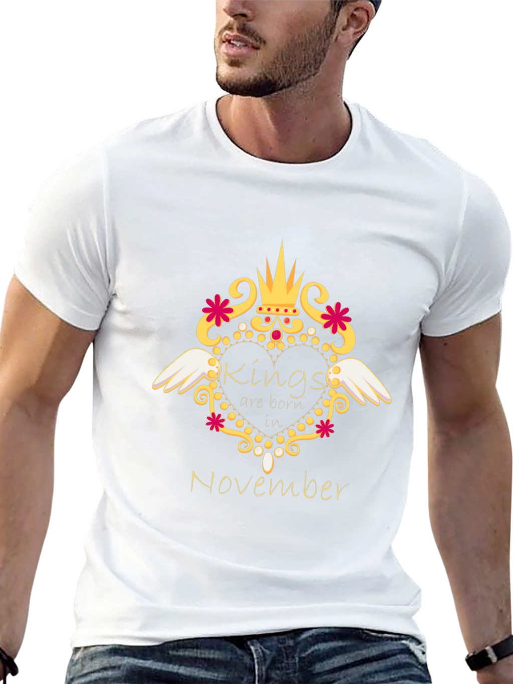 Kings are Born in November T-Shirt