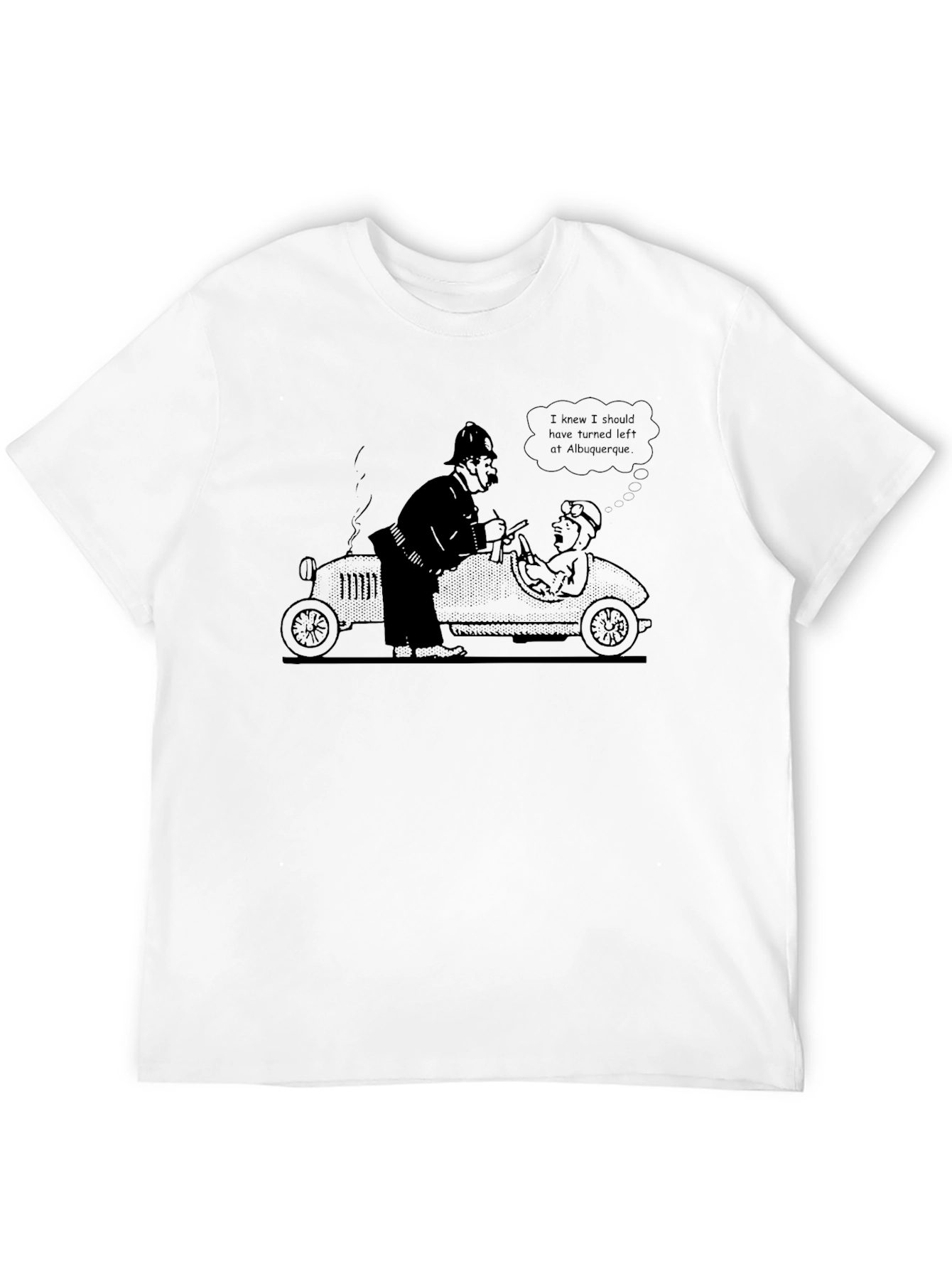Funny Albuquerque Cartoon Black T-Shirt