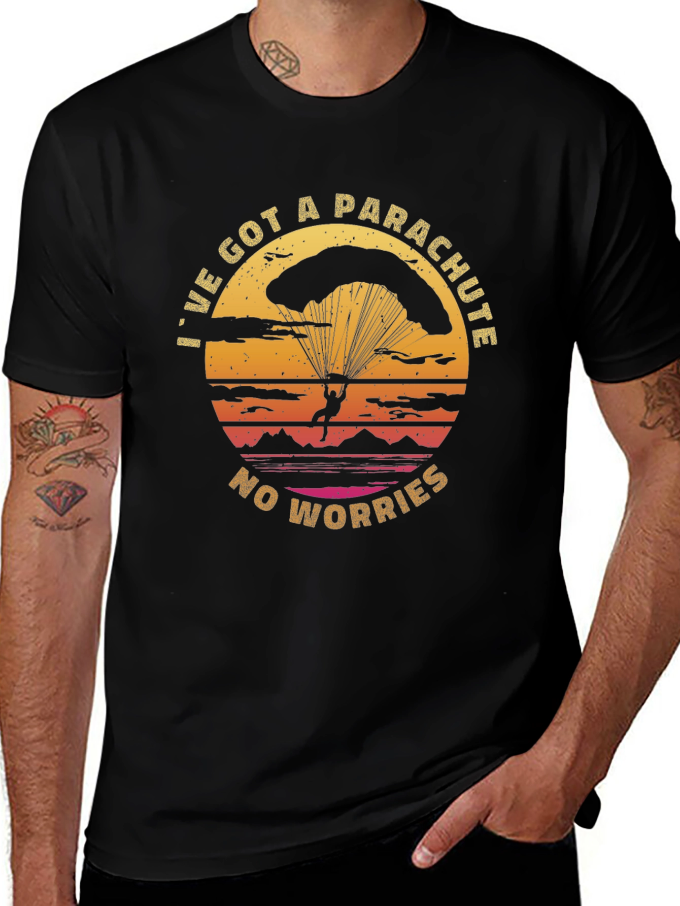 Parachute T-Shirt: Ive Got A Parachute No Worries!