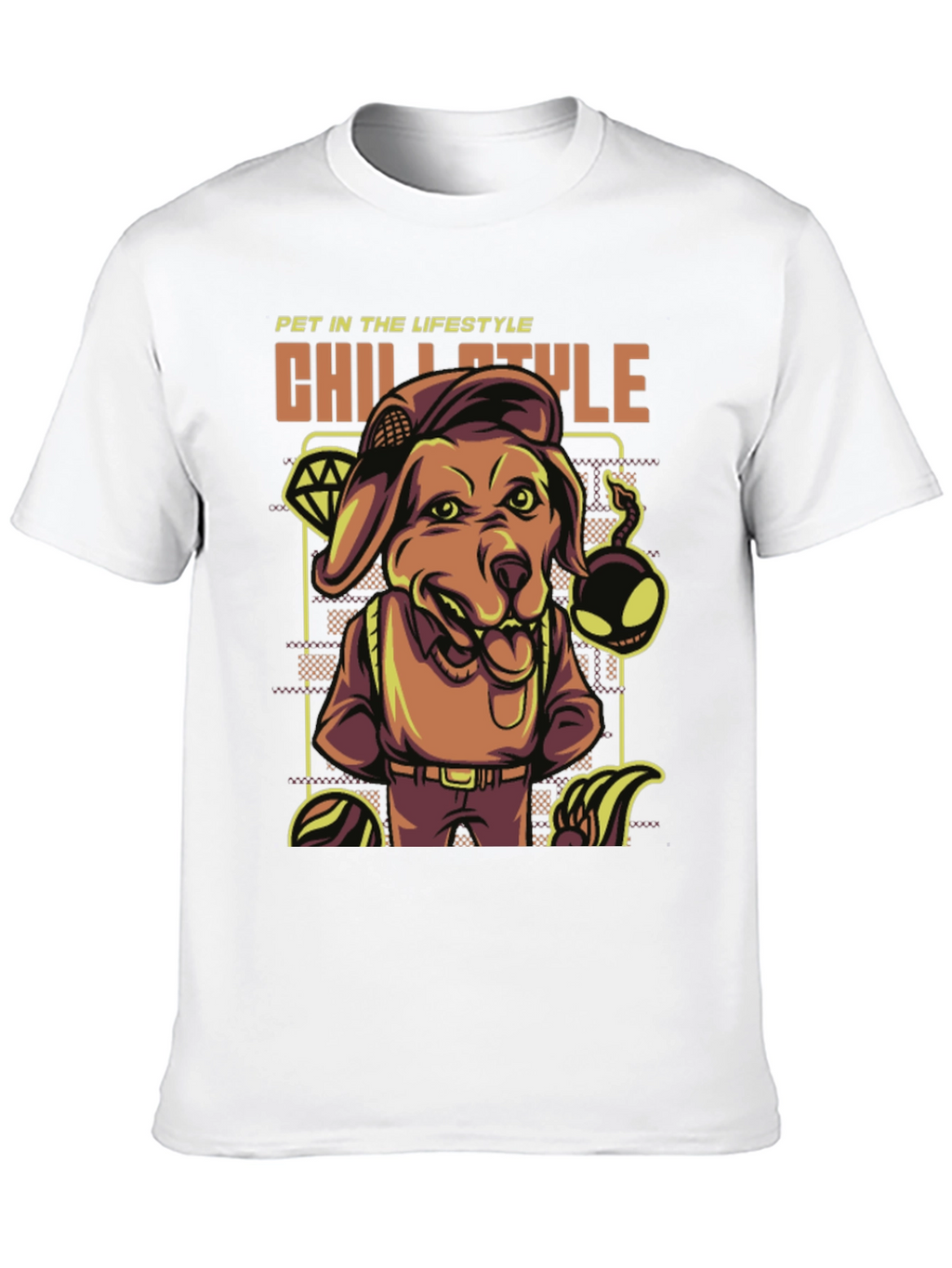 Chill Style Dog Graphic T-Shirt
