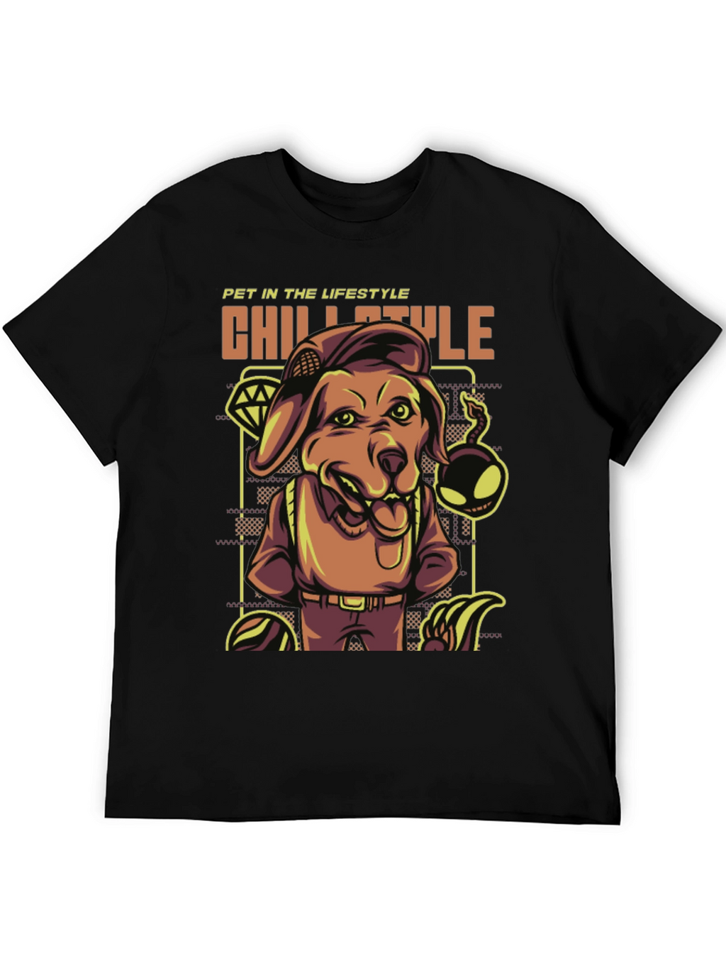 Chill Style Dog Graphic T-Shirt