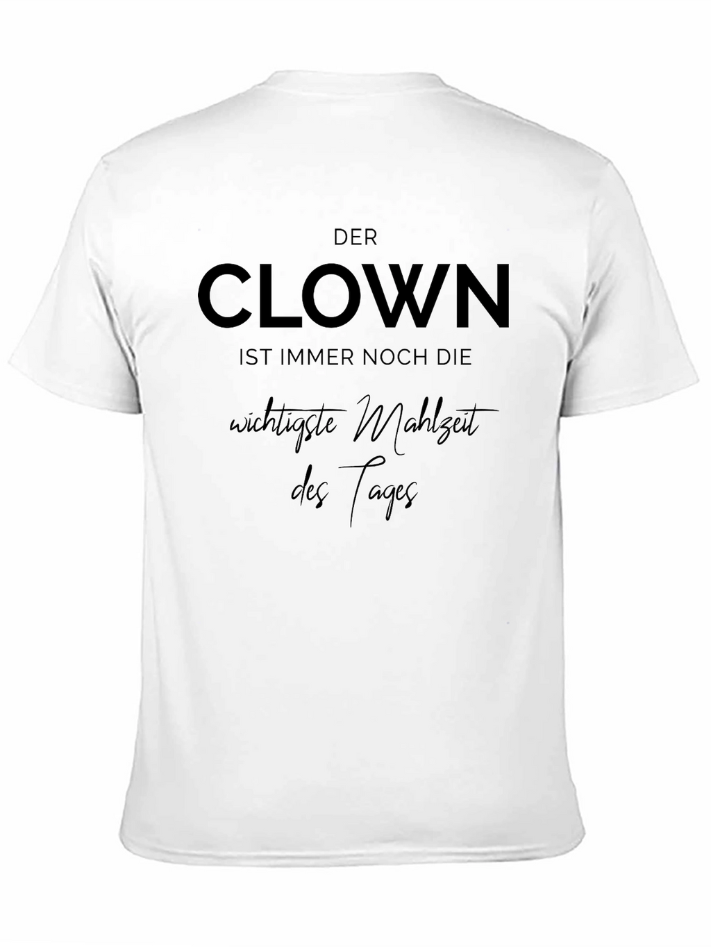 Clown Saying Black Graphic T-Shirt