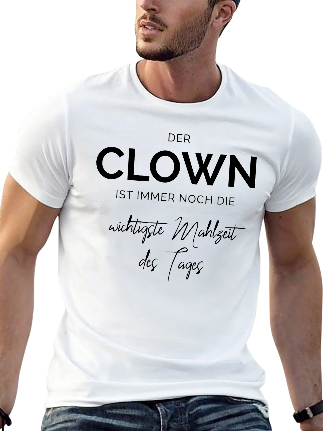 Clown Saying Black Graphic T-Shirt
