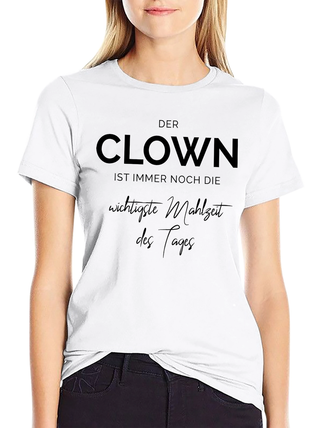 Clown Saying Black Graphic T-Shirt