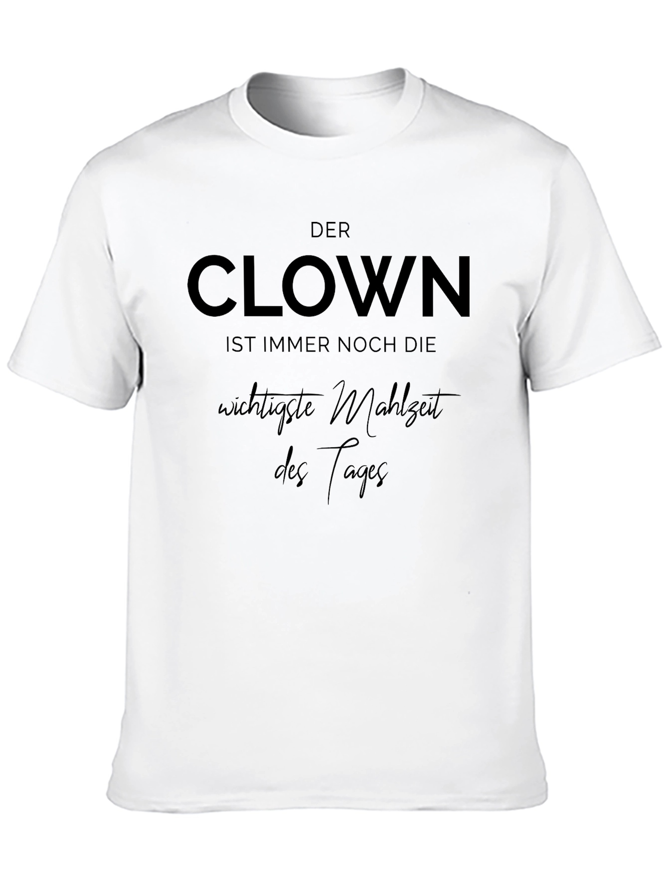 Clown Saying Black Graphic T-Shirt