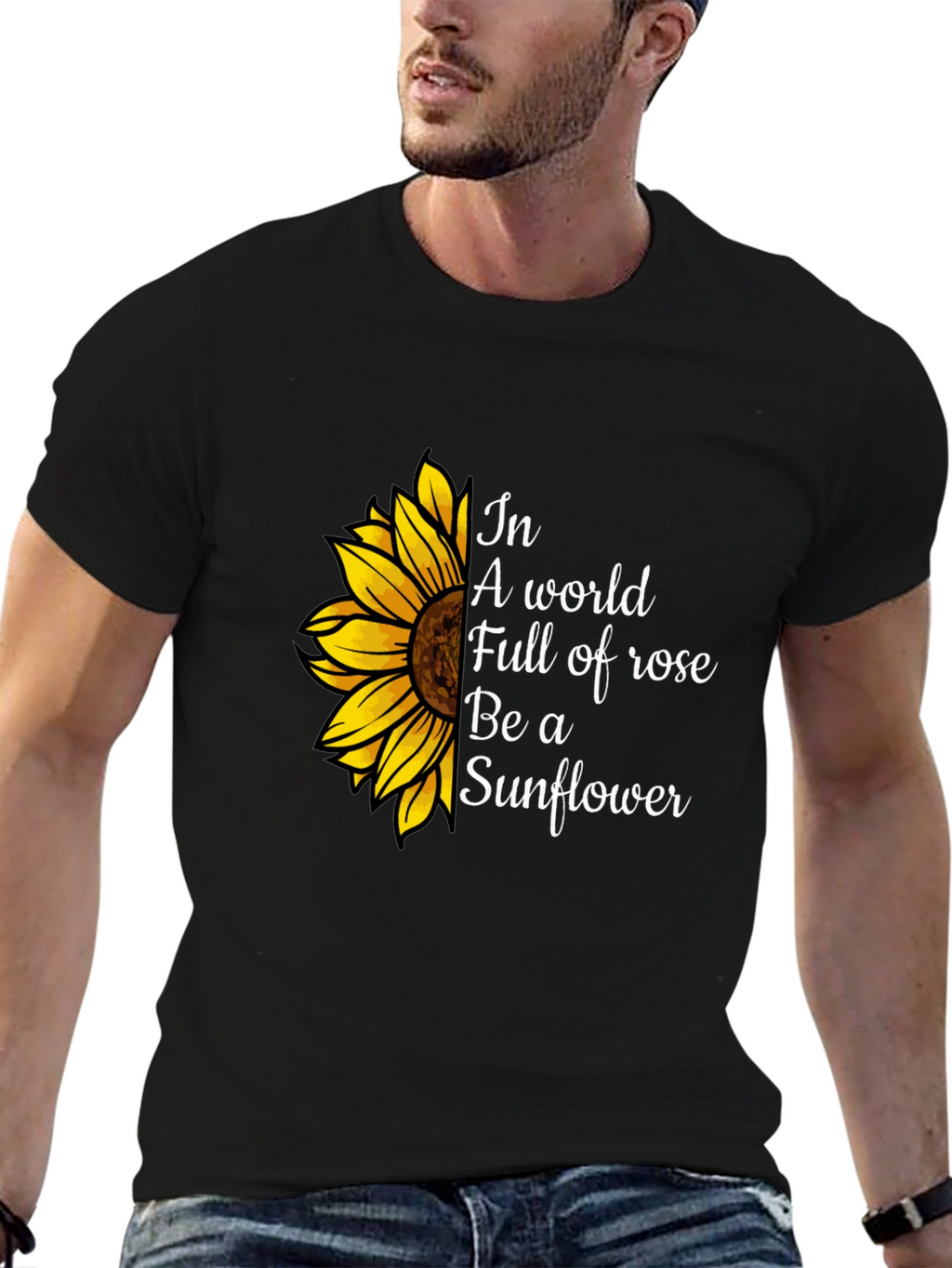 Sunflower Graphic Tee - Be a Sunflower