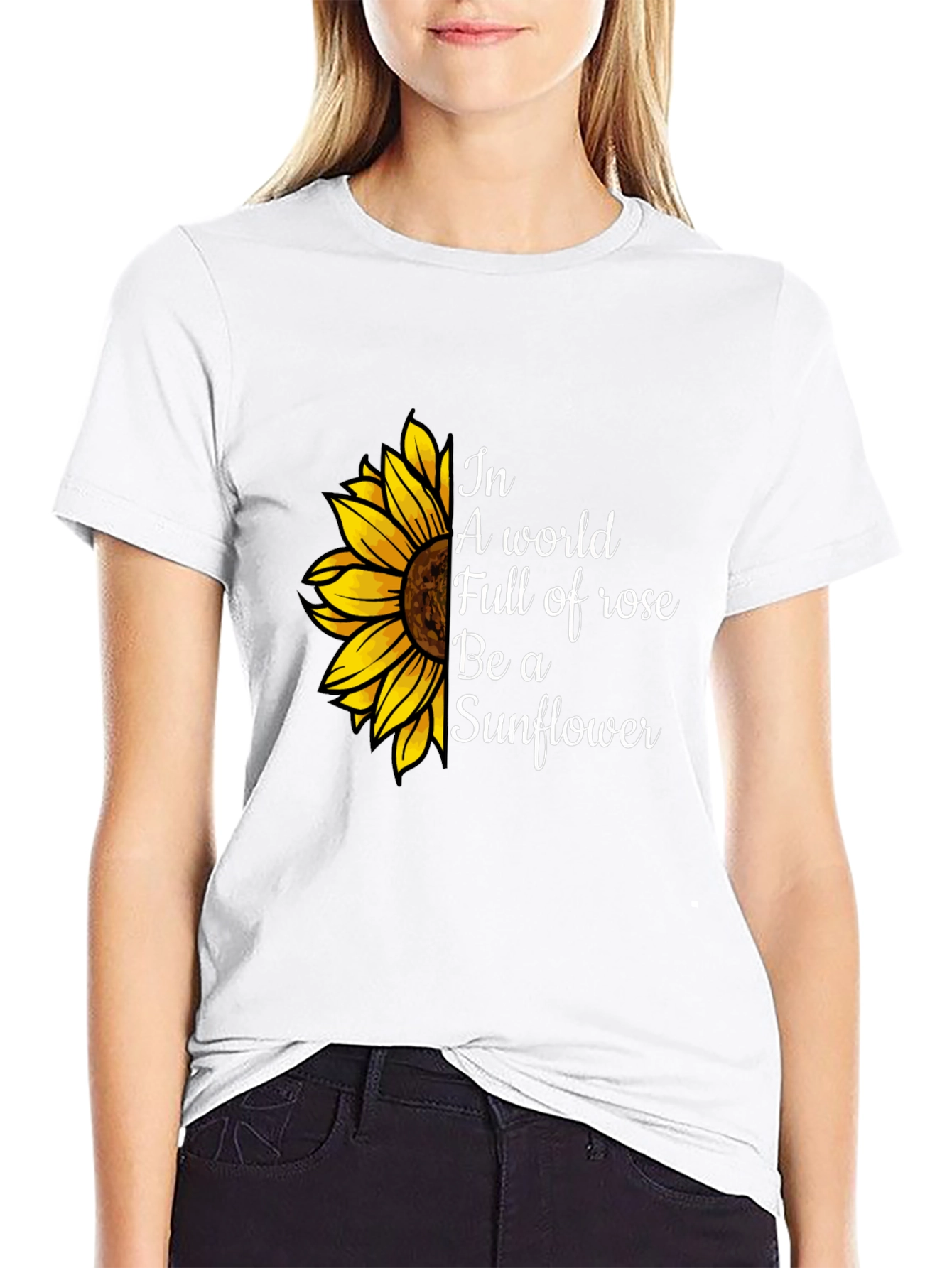 Sunflower Graphic Tee - Be a Sunflower