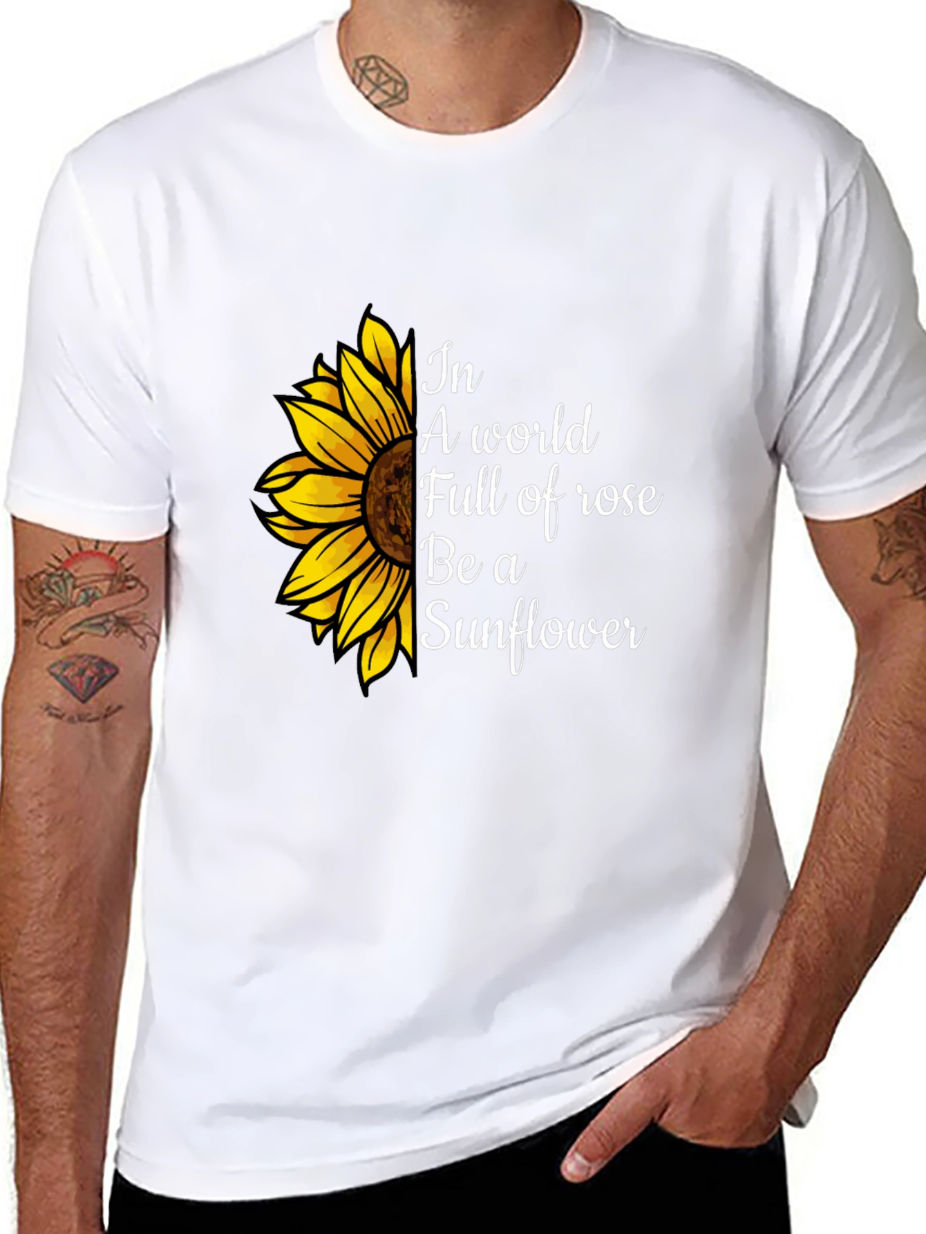 Sunflower Graphic Tee - Be a Sunflower