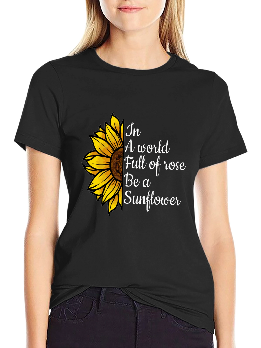 Sunflower Graphic Tee - Be a Sunflower