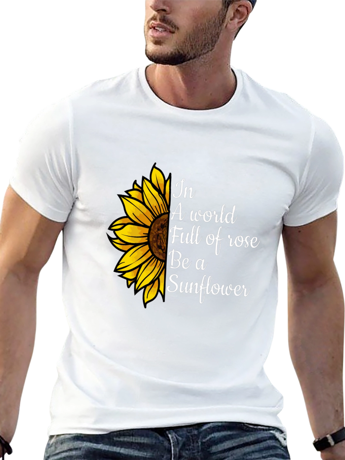 Sunflower Graphic Tee - Be a Sunflower