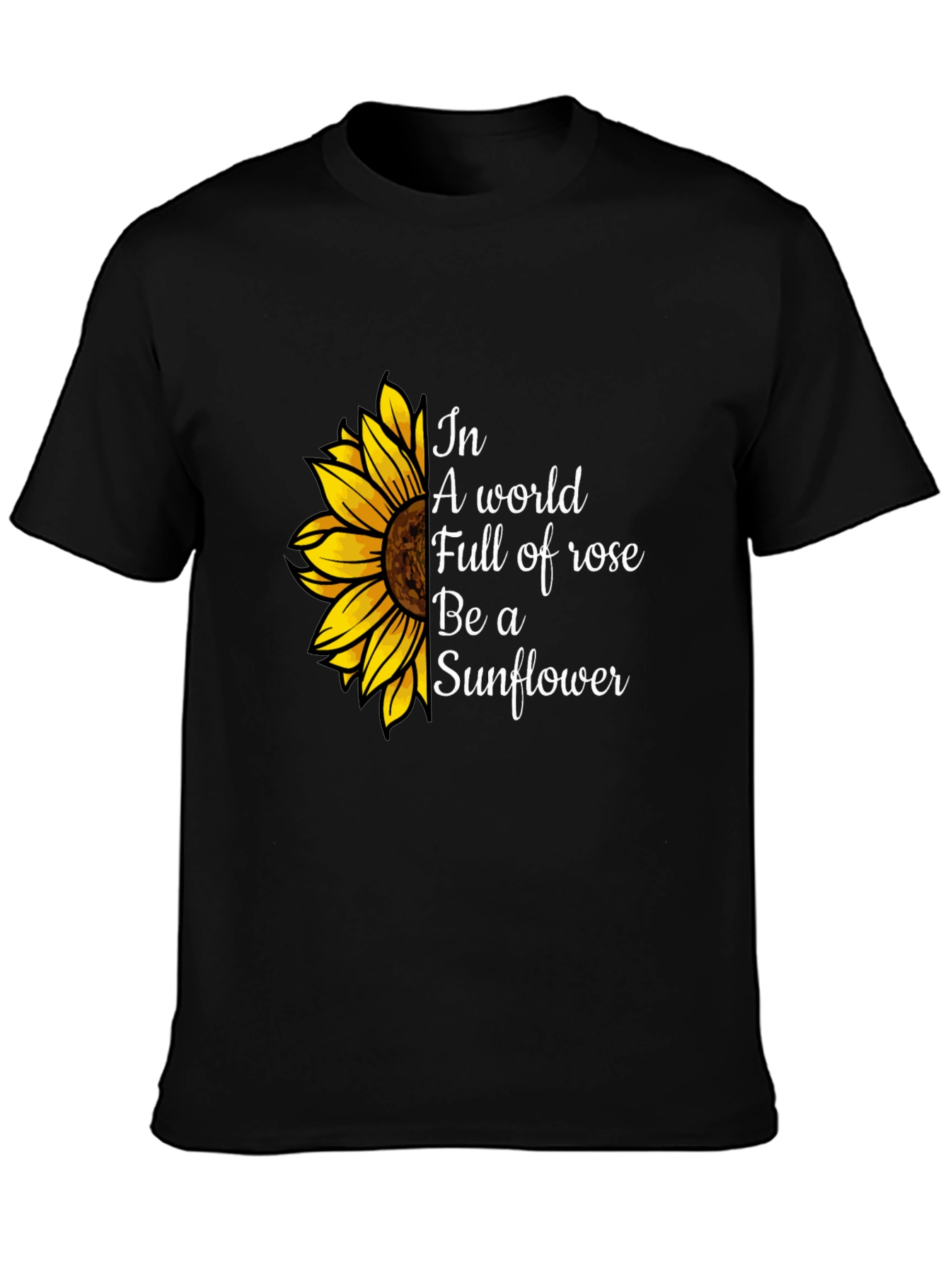 Sunflower Graphic Tee - Be a Sunflower