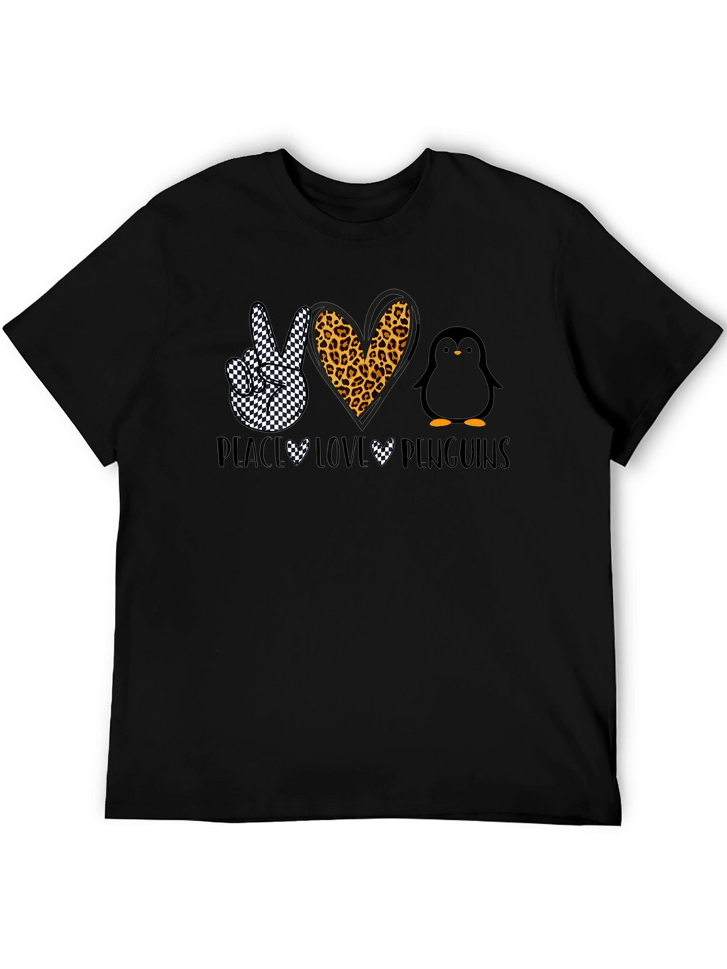 Peace Love Penguins Graphic T-Shirt