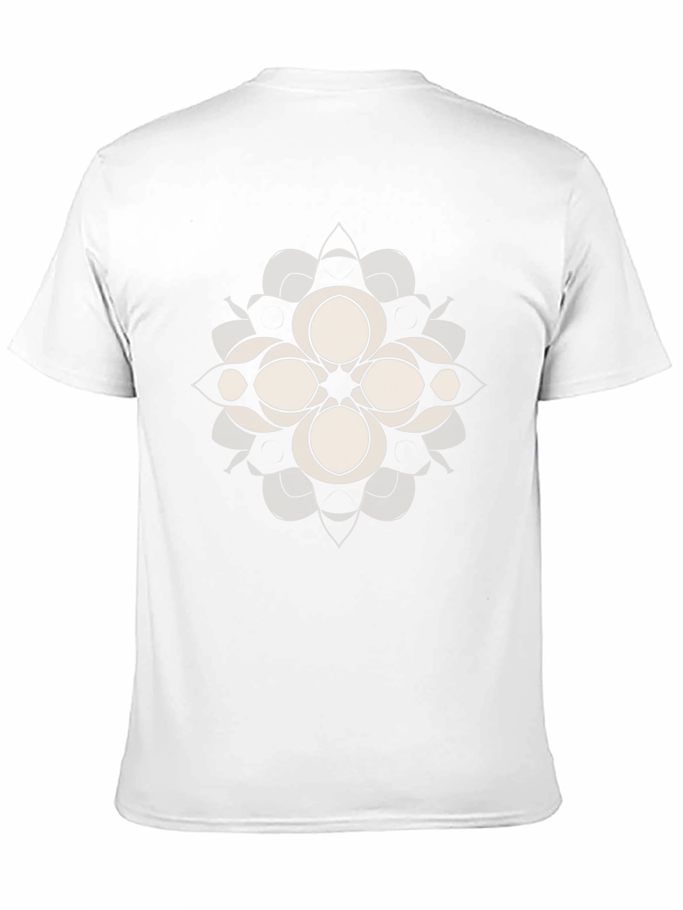 Abstract Floral Graphic Tee - Black