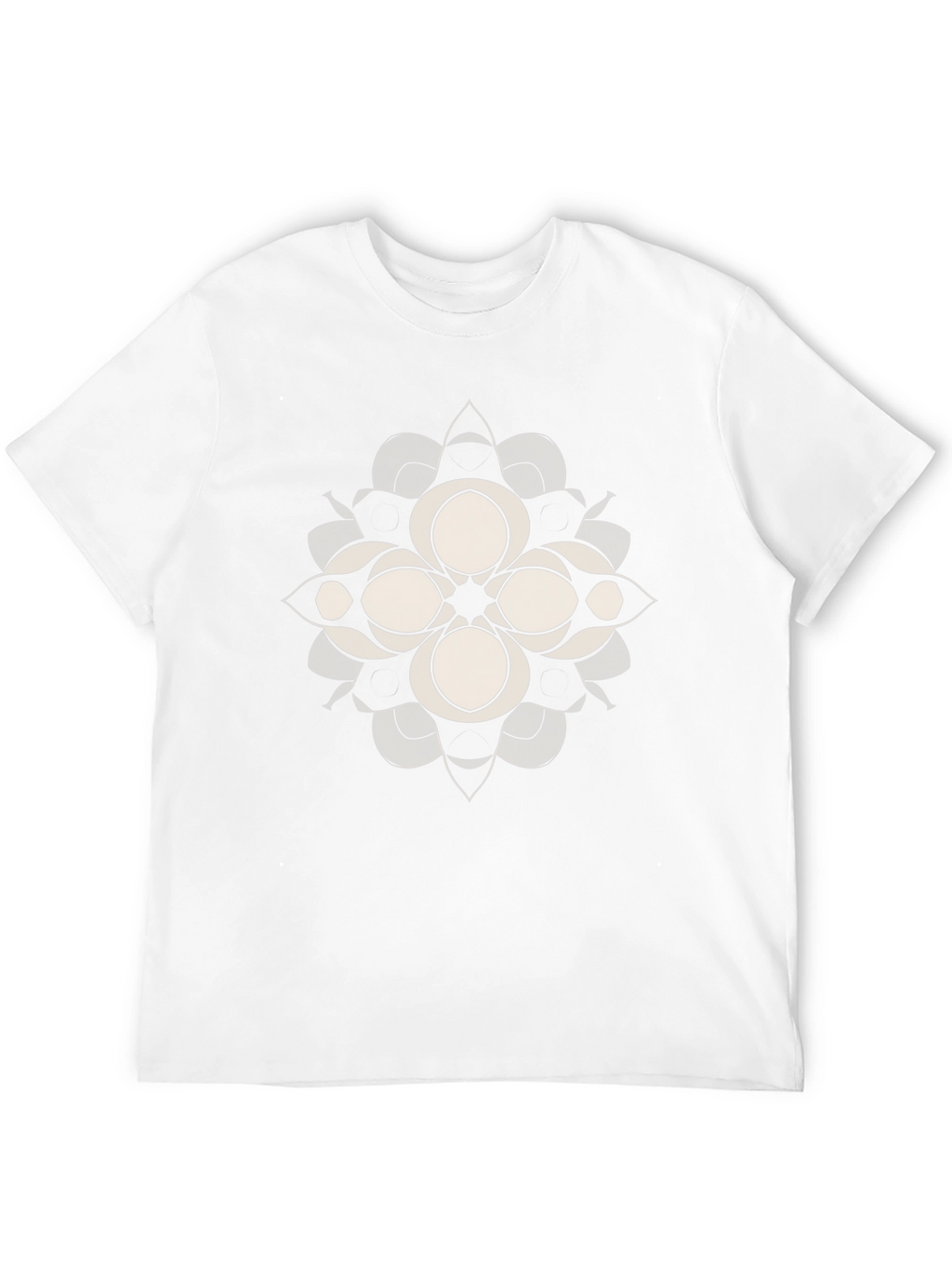 Abstract Floral Graphic Tee - Black