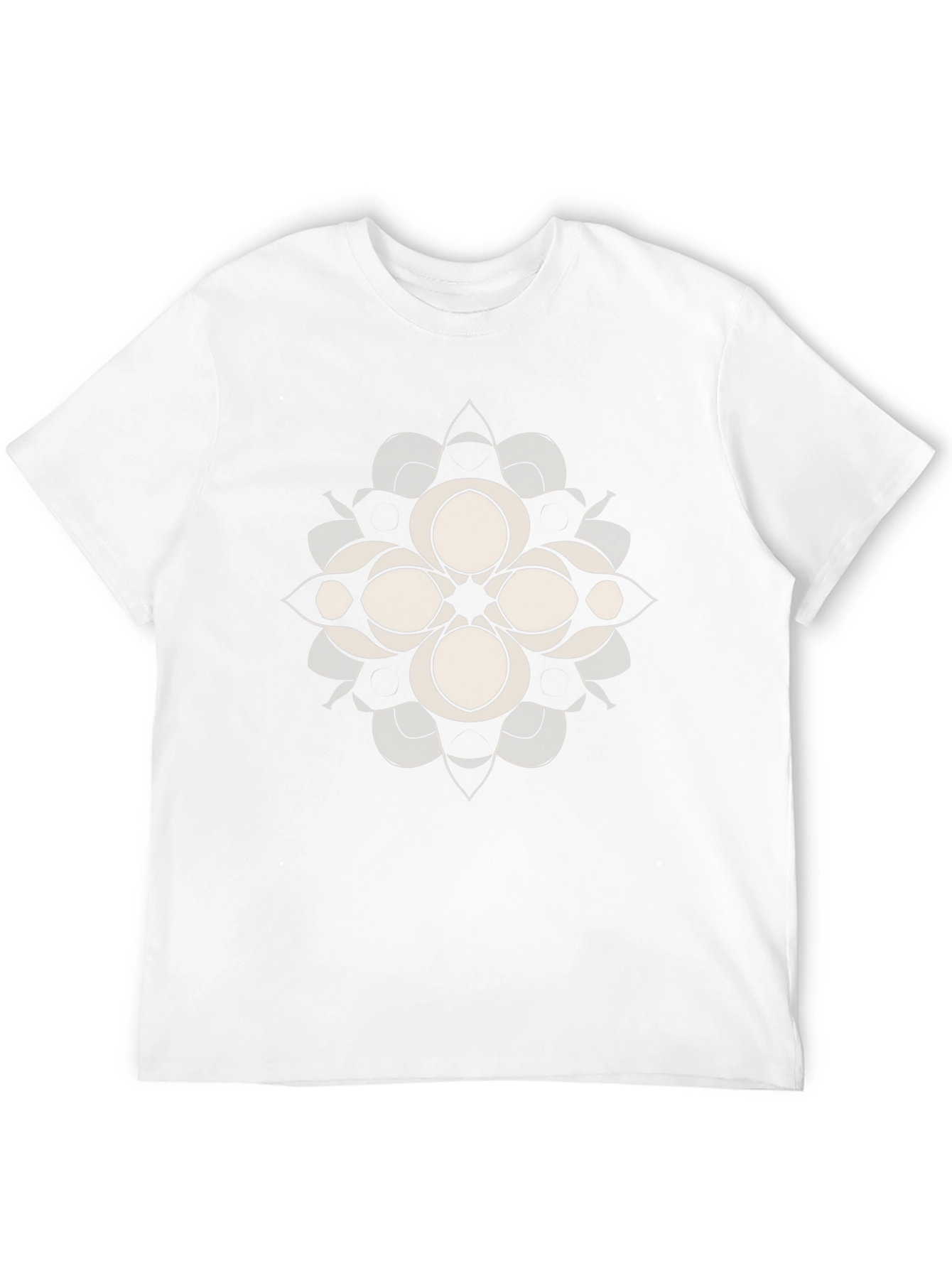 Abstract Floral Graphic Tee - Black