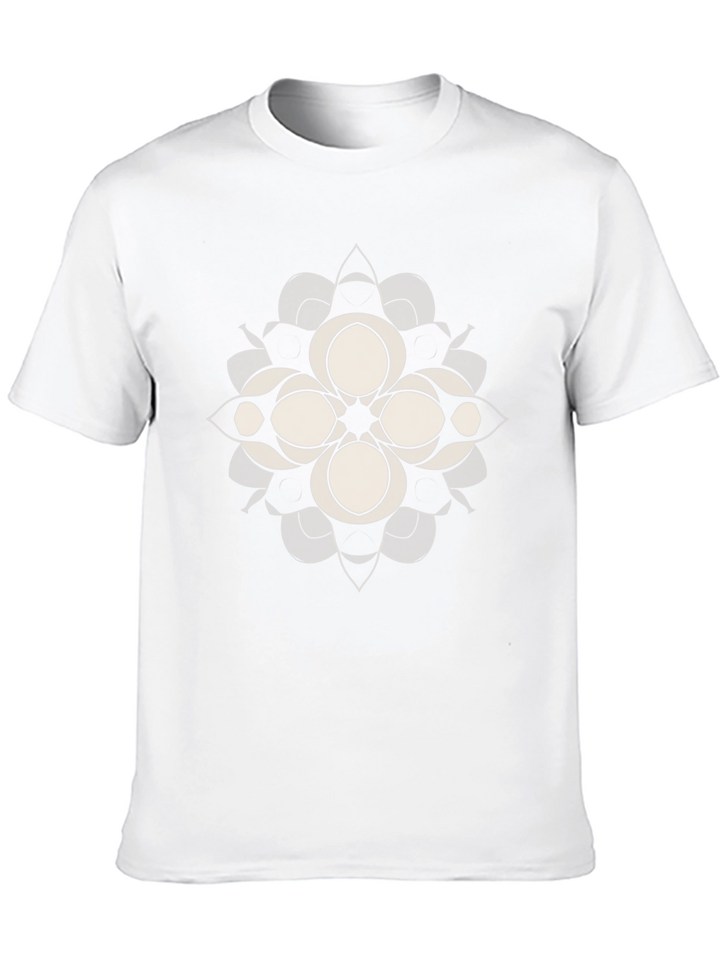 Abstract Floral Graphic Tee - Black