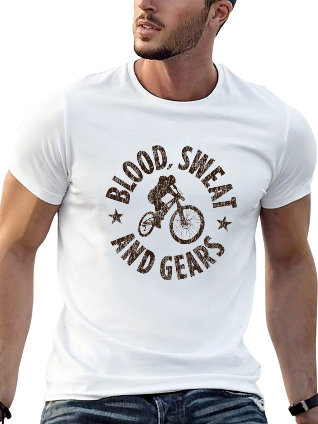 Blood Sweat and Gears Mountain Biking T-Shirt