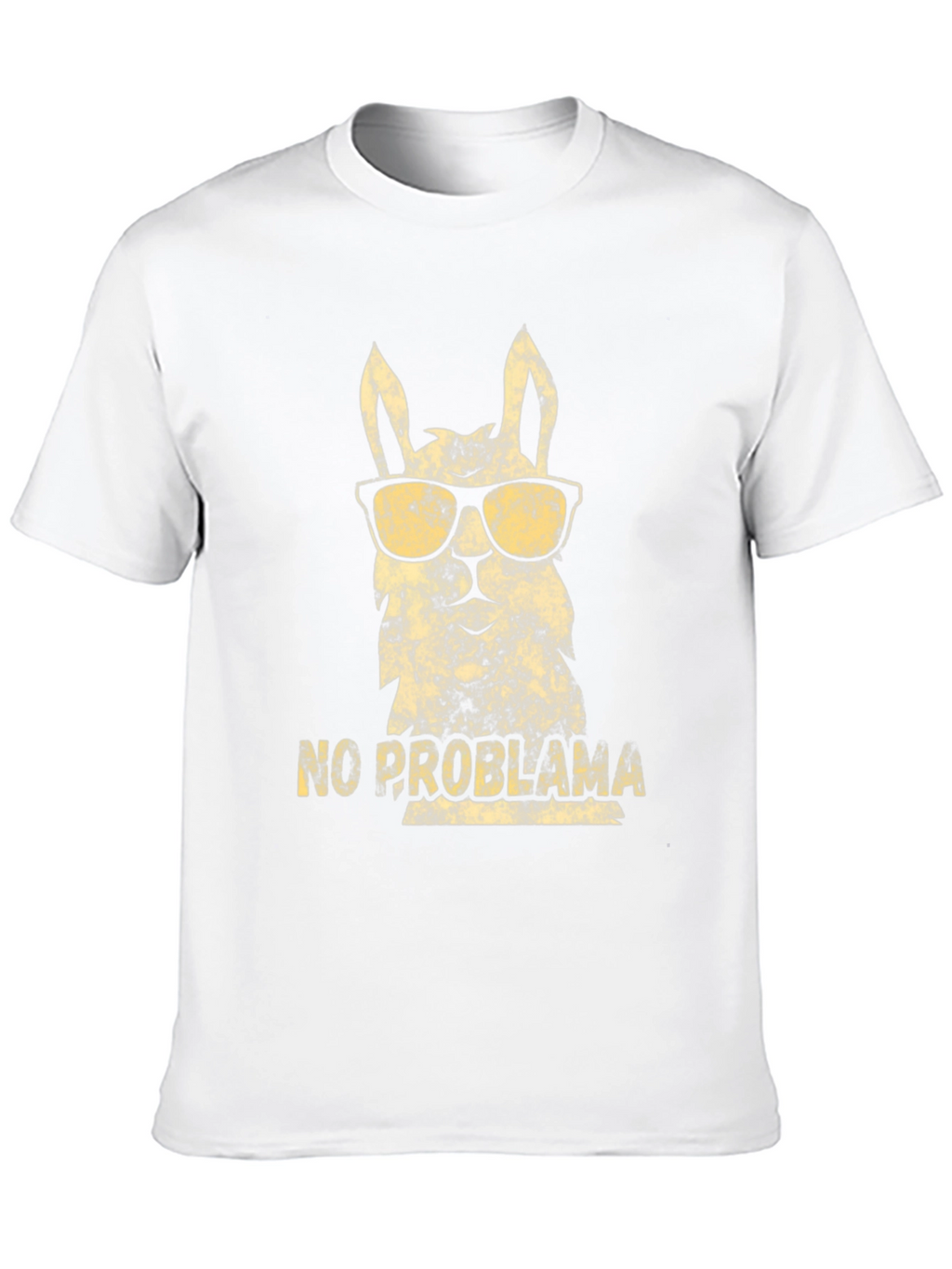 Cool Llama No Probllama Black T-Shirt