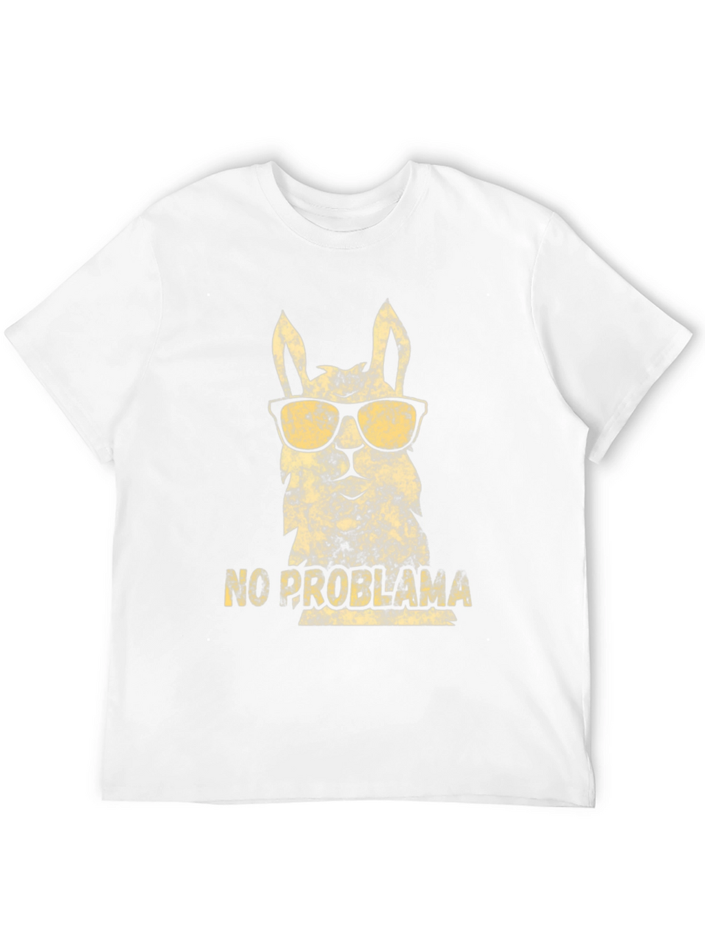 Cool Llama No Probllama Black T-Shirt