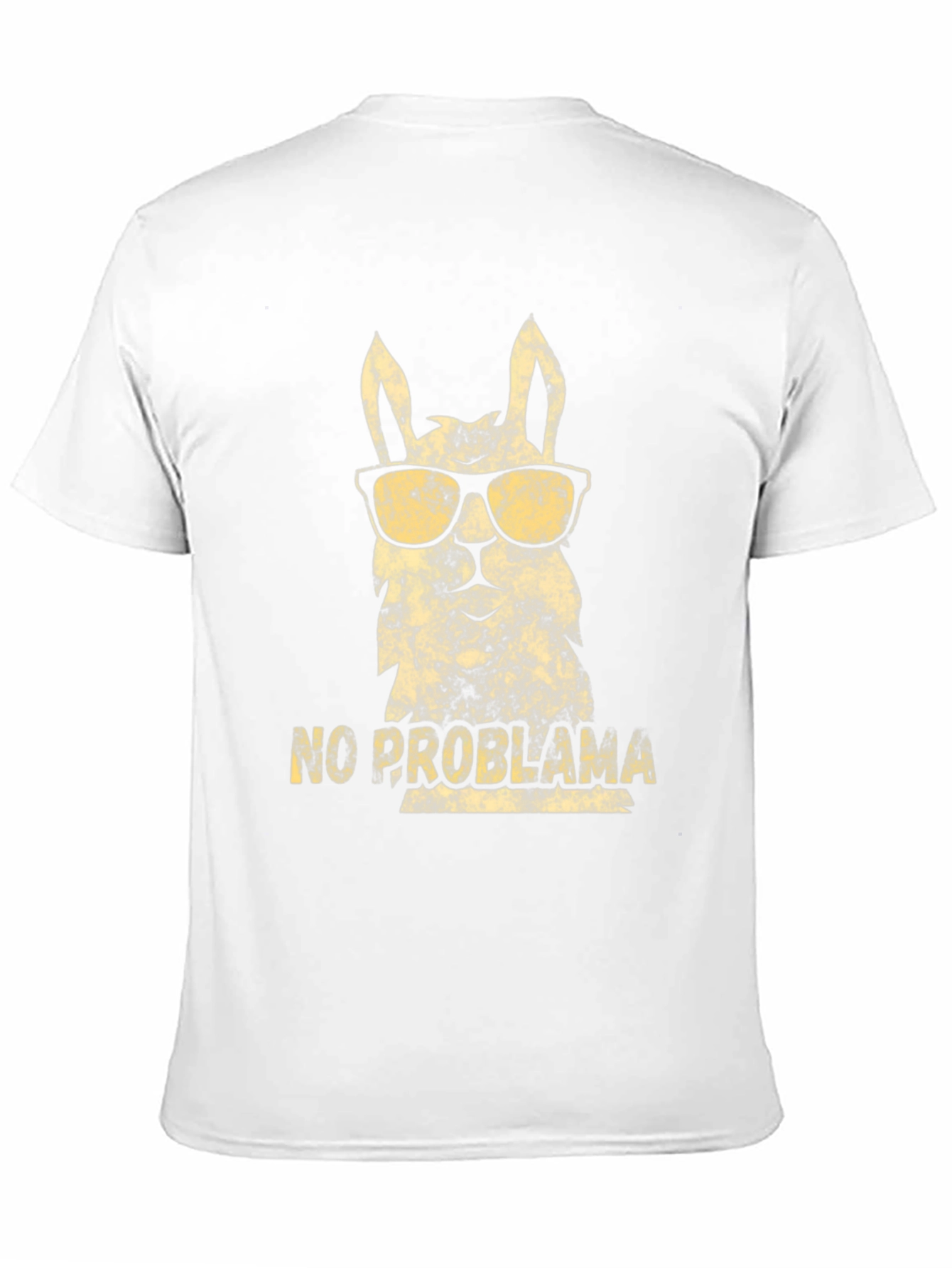 Cool Llama No Probllama Black T-Shirt