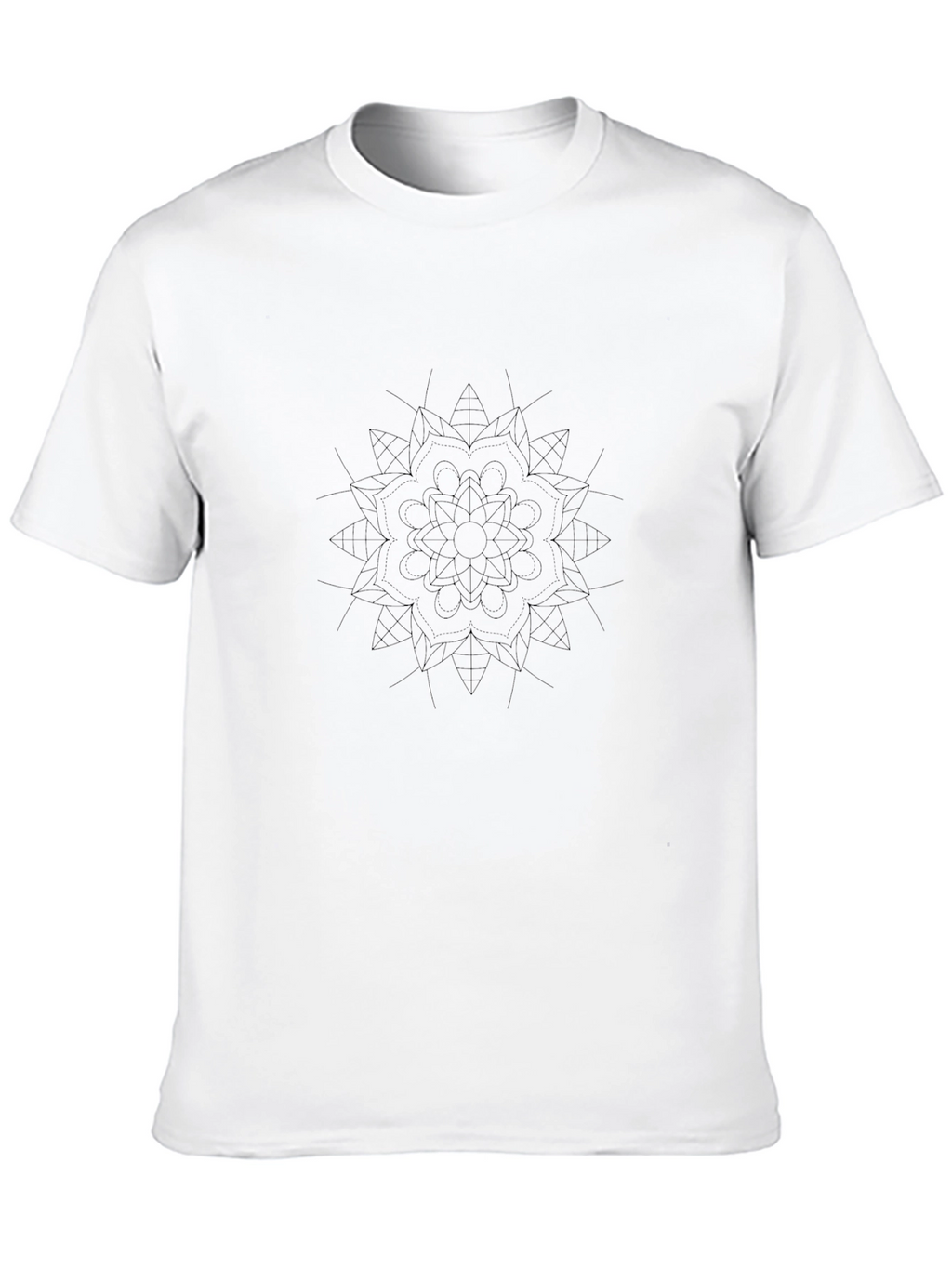 Black Mandala Graphic Tee - Stylish & Comfortable
