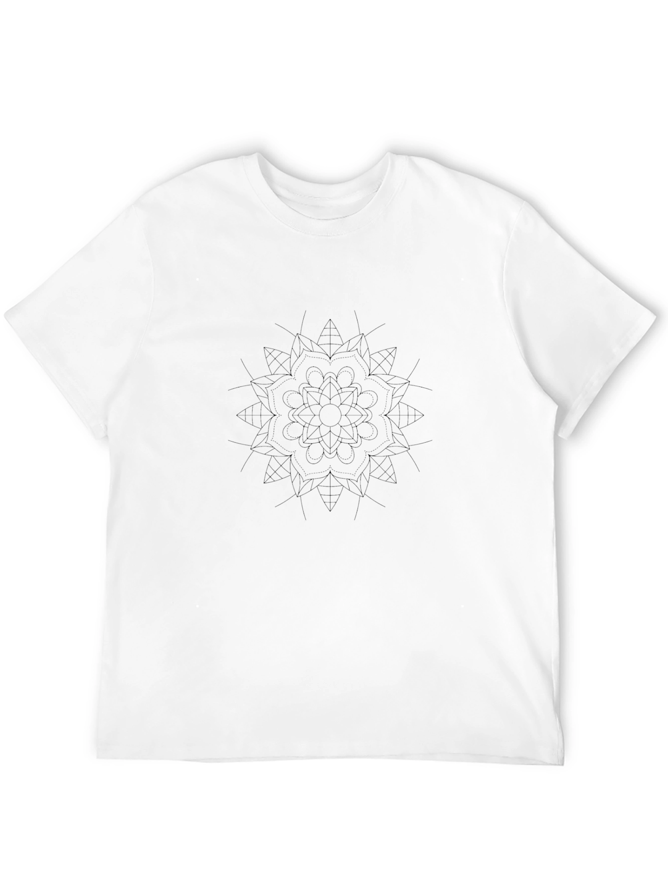 Black Mandala Graphic Tee - Stylish & Comfortable