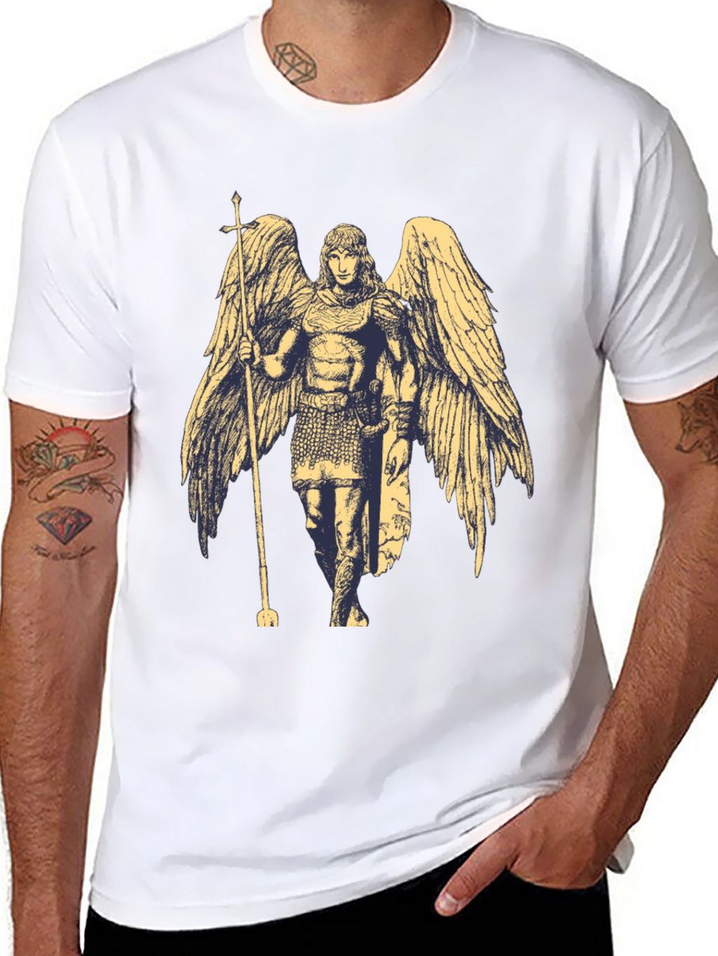 Angel Graphic Black T-Shirt
