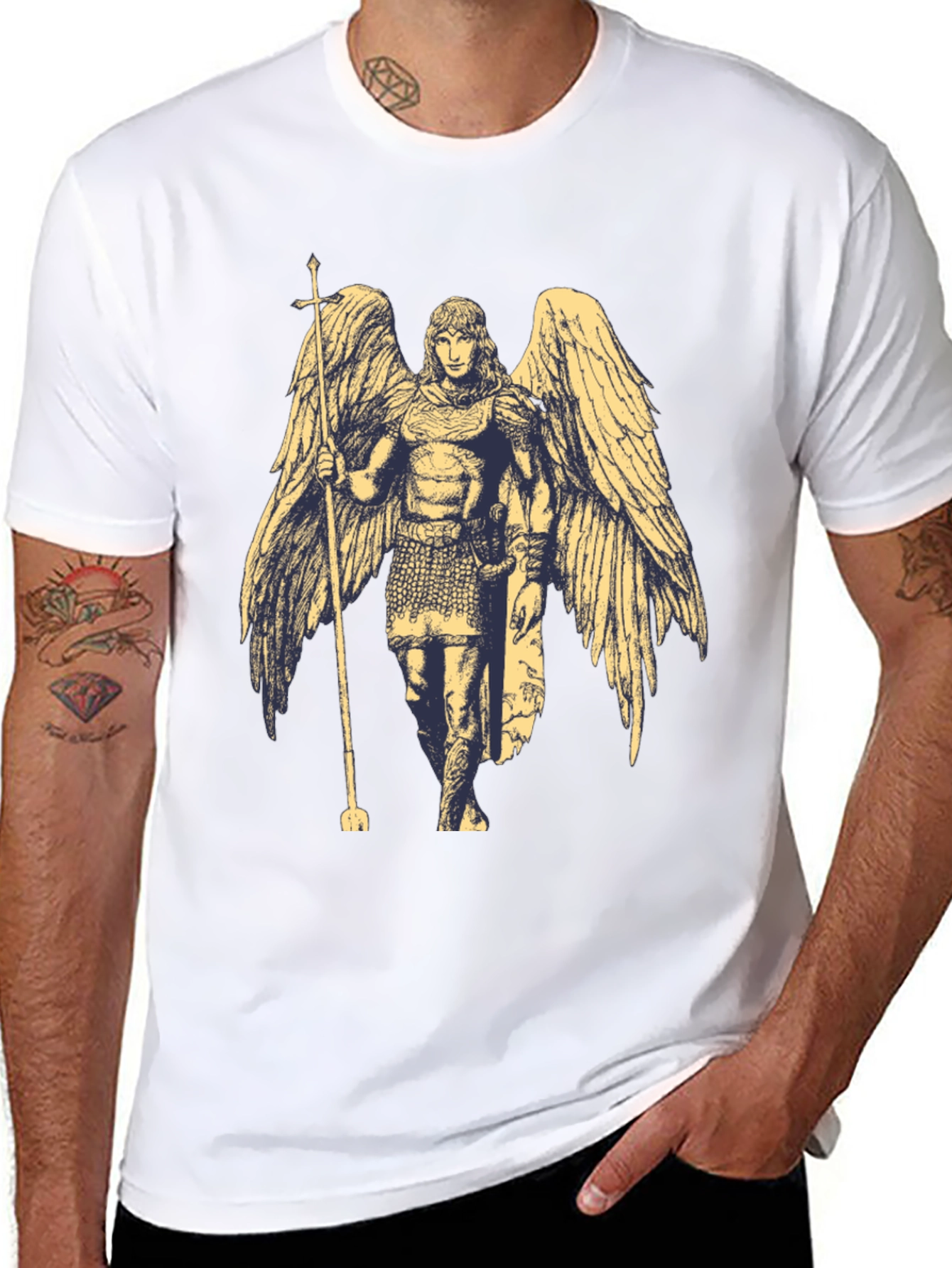 Angel Graphic Black T-Shirt