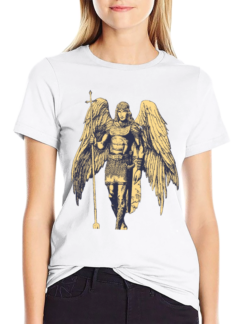 Angel Graphic Black T-Shirt