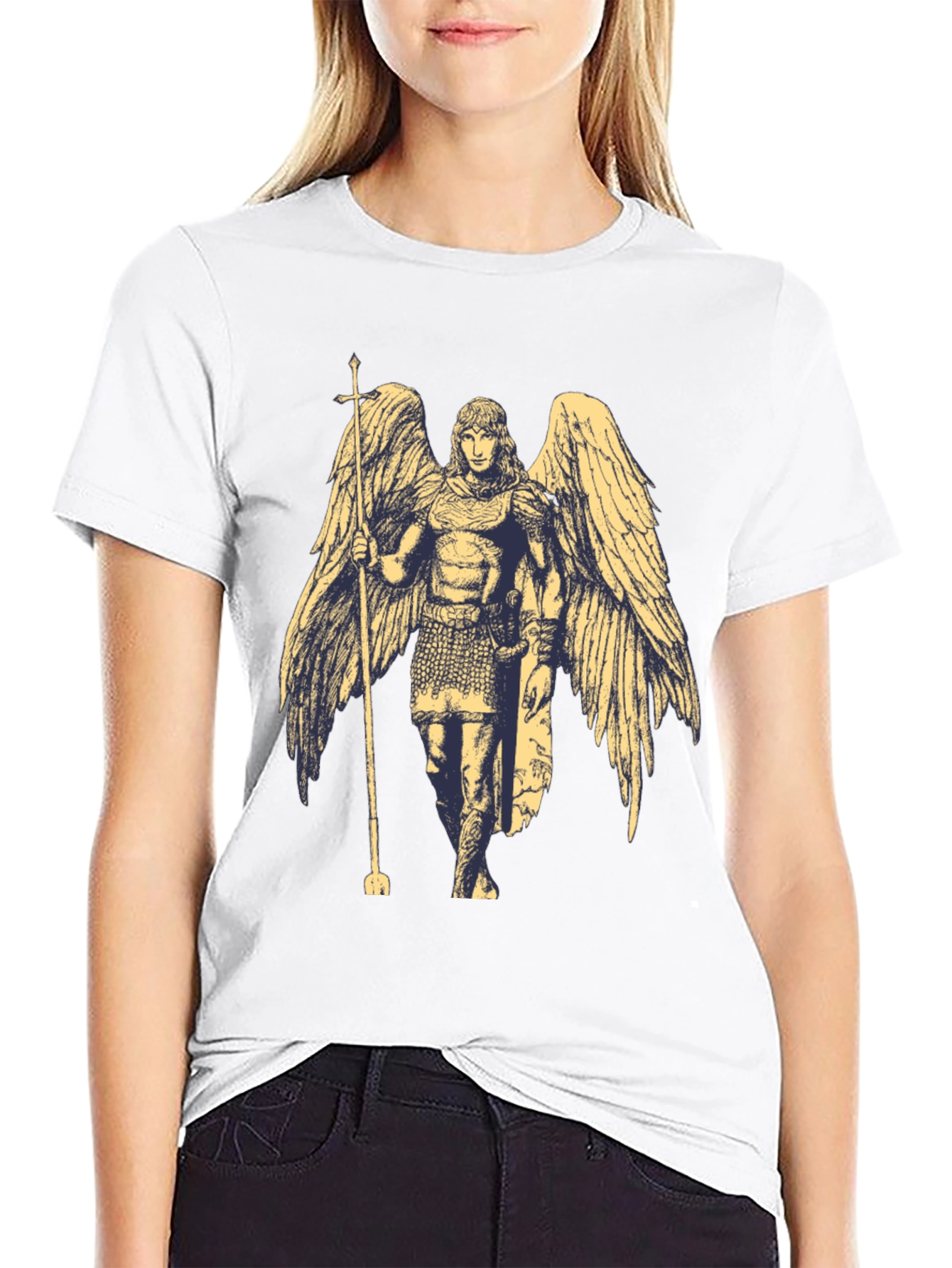 Angel Graphic Black T-Shirt