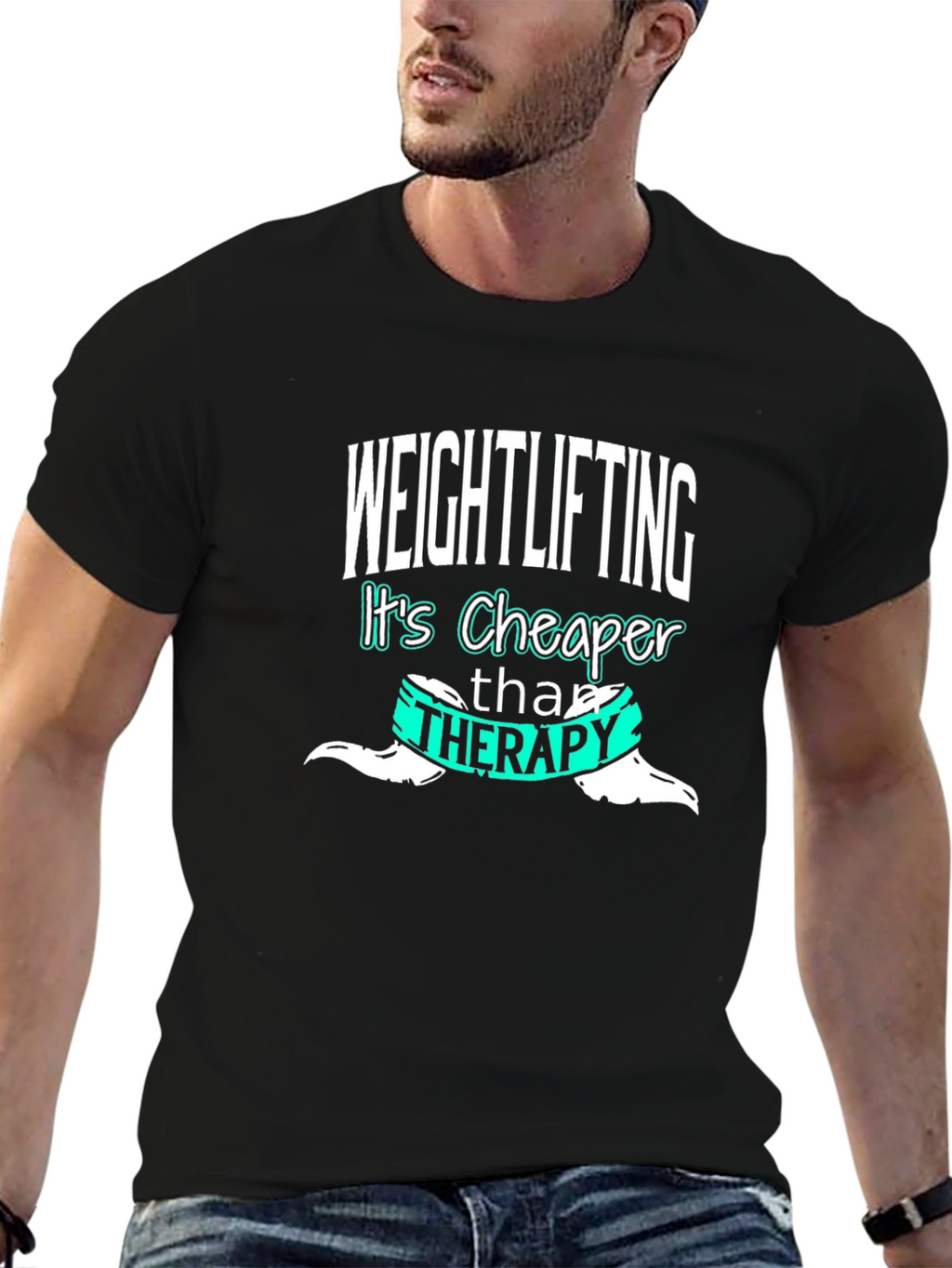 Weightlifting is Cheaper Than Therapy T-Shirt