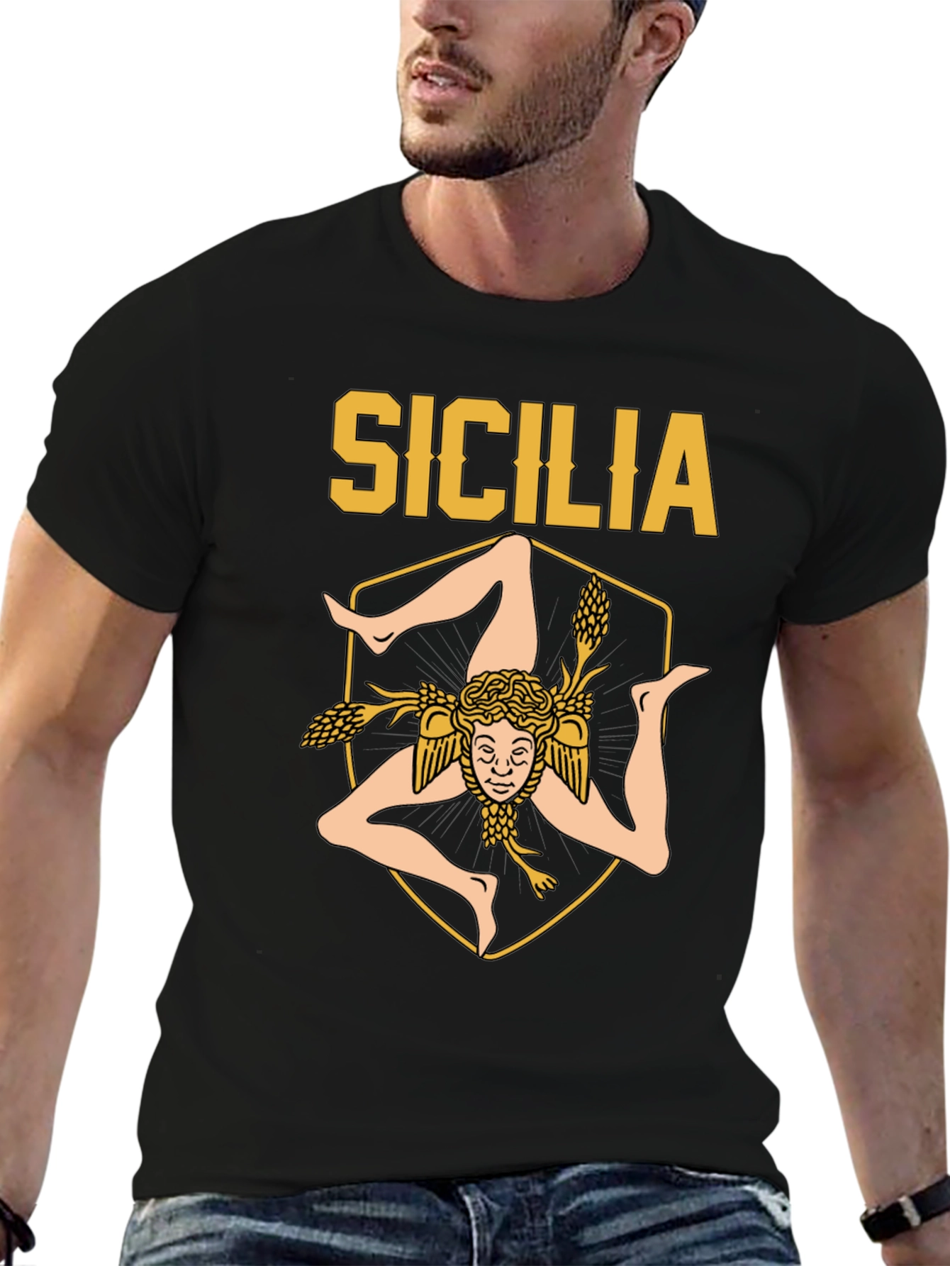 Sicilia T-Shirt - Trinacria Symbol