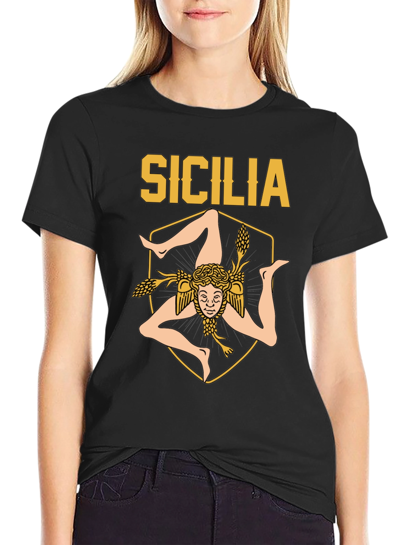 Sicilia T-Shirt - Trinacria Symbol