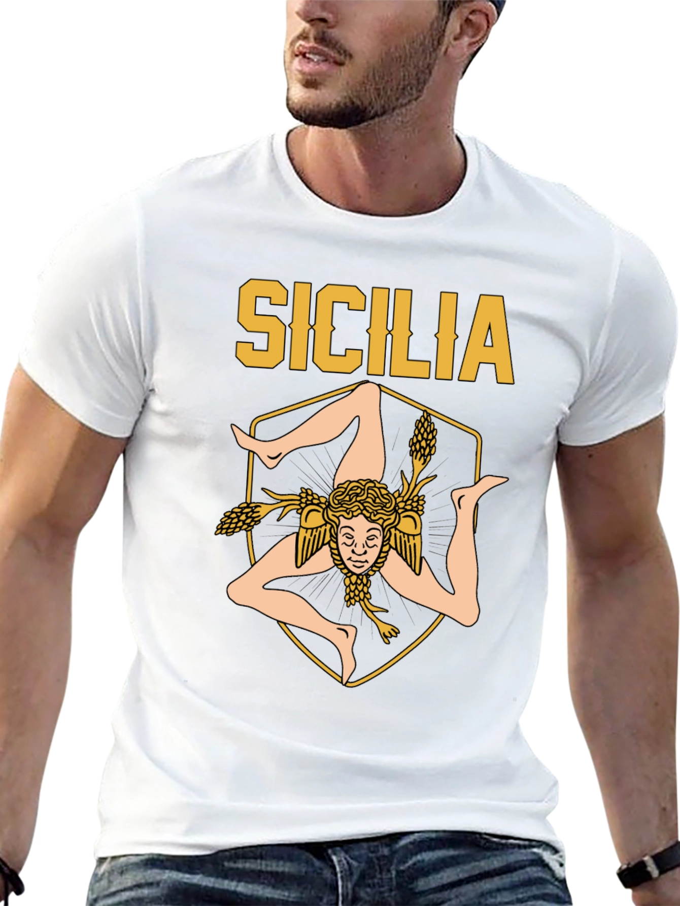 Sicilia T-Shirt - Trinacria Symbol