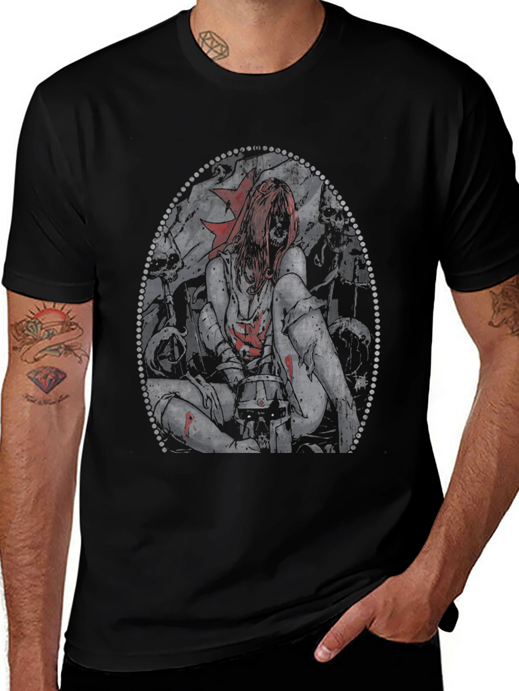 Creepy Girl T-Shirt - Gothic Horror Tee