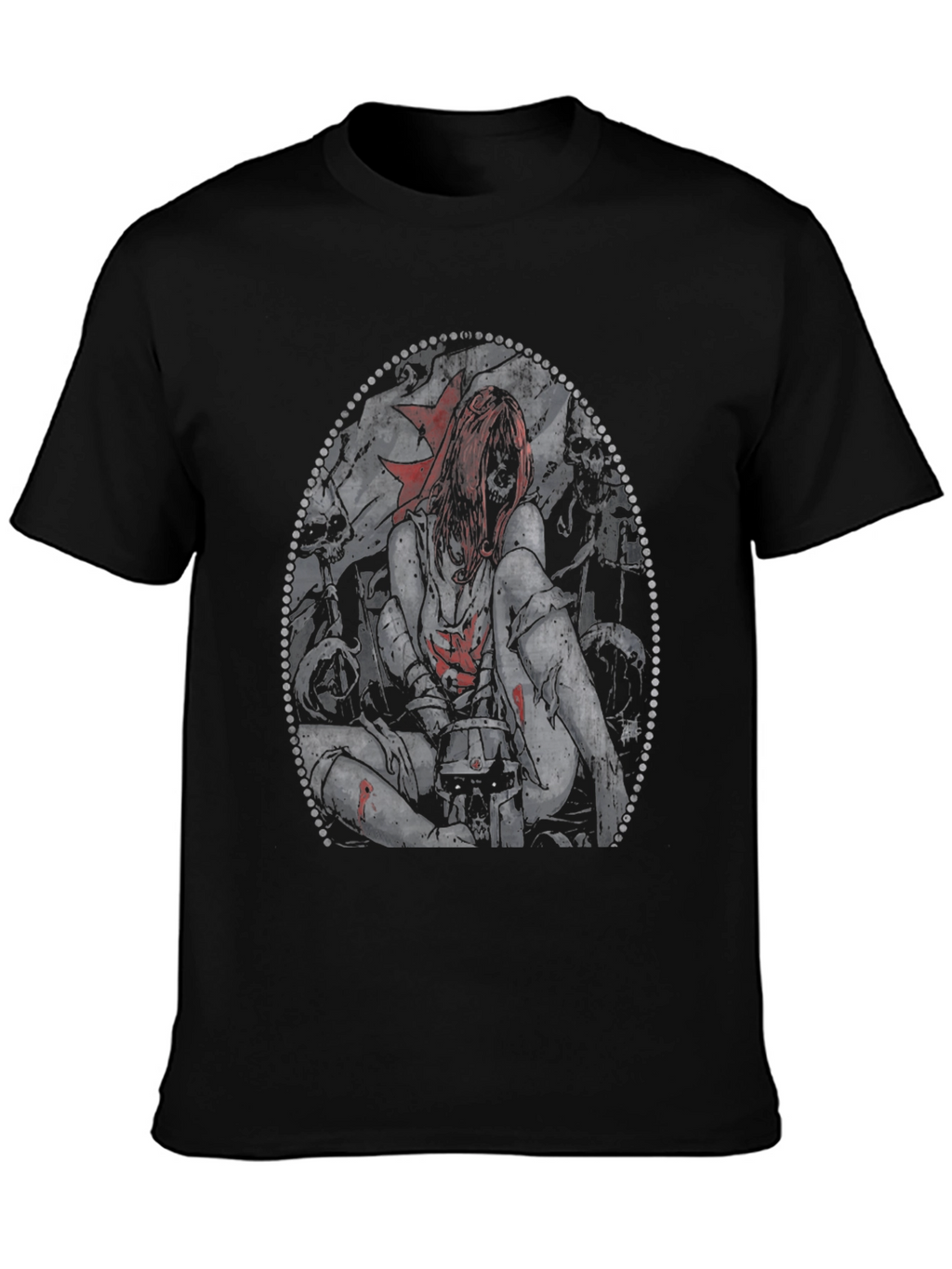 Creepy Girl T-Shirt - Gothic Horror Tee