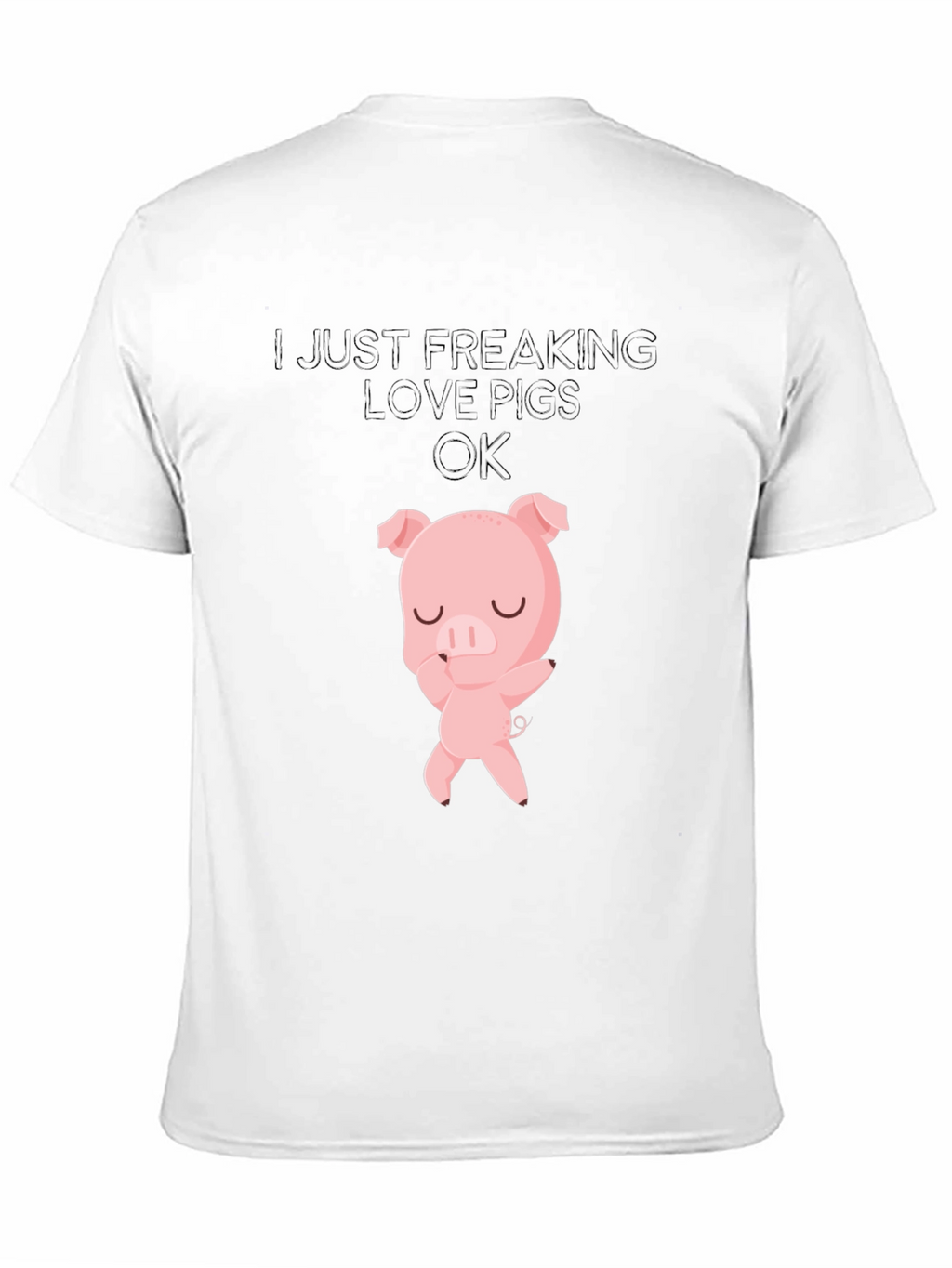 I Love Pigs T-Shirt - Cute Pig Design