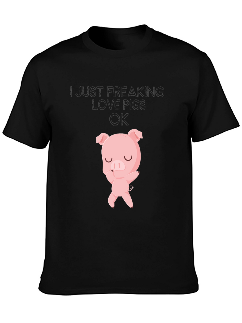 I Love Pigs T-Shirt - Cute Pig Design