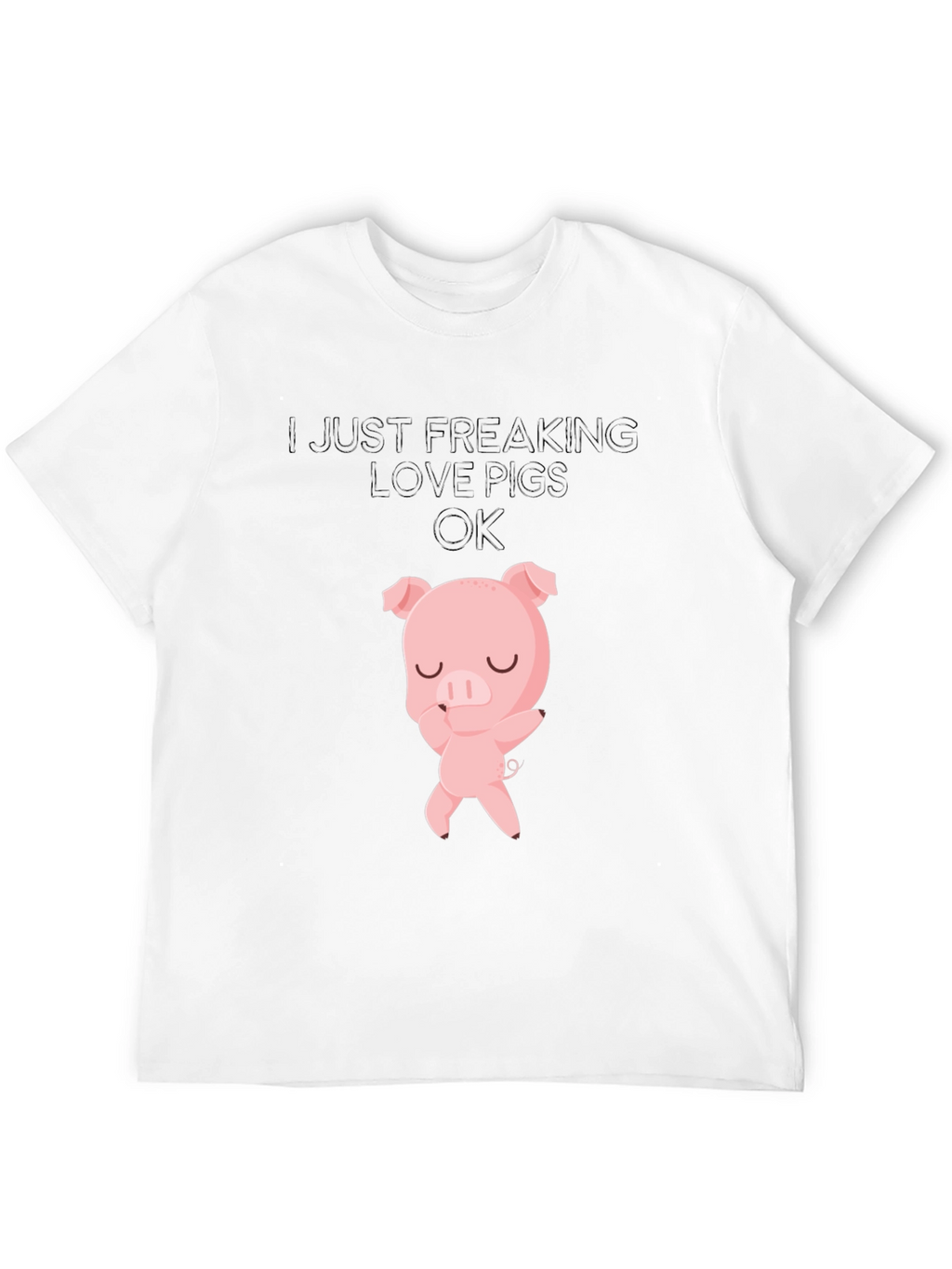 I Love Pigs T-Shirt - Cute Pig Design