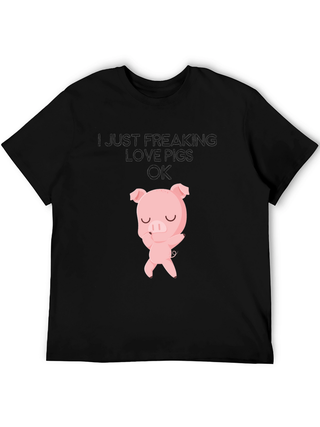 I Love Pigs T-Shirt - Cute Pig Design