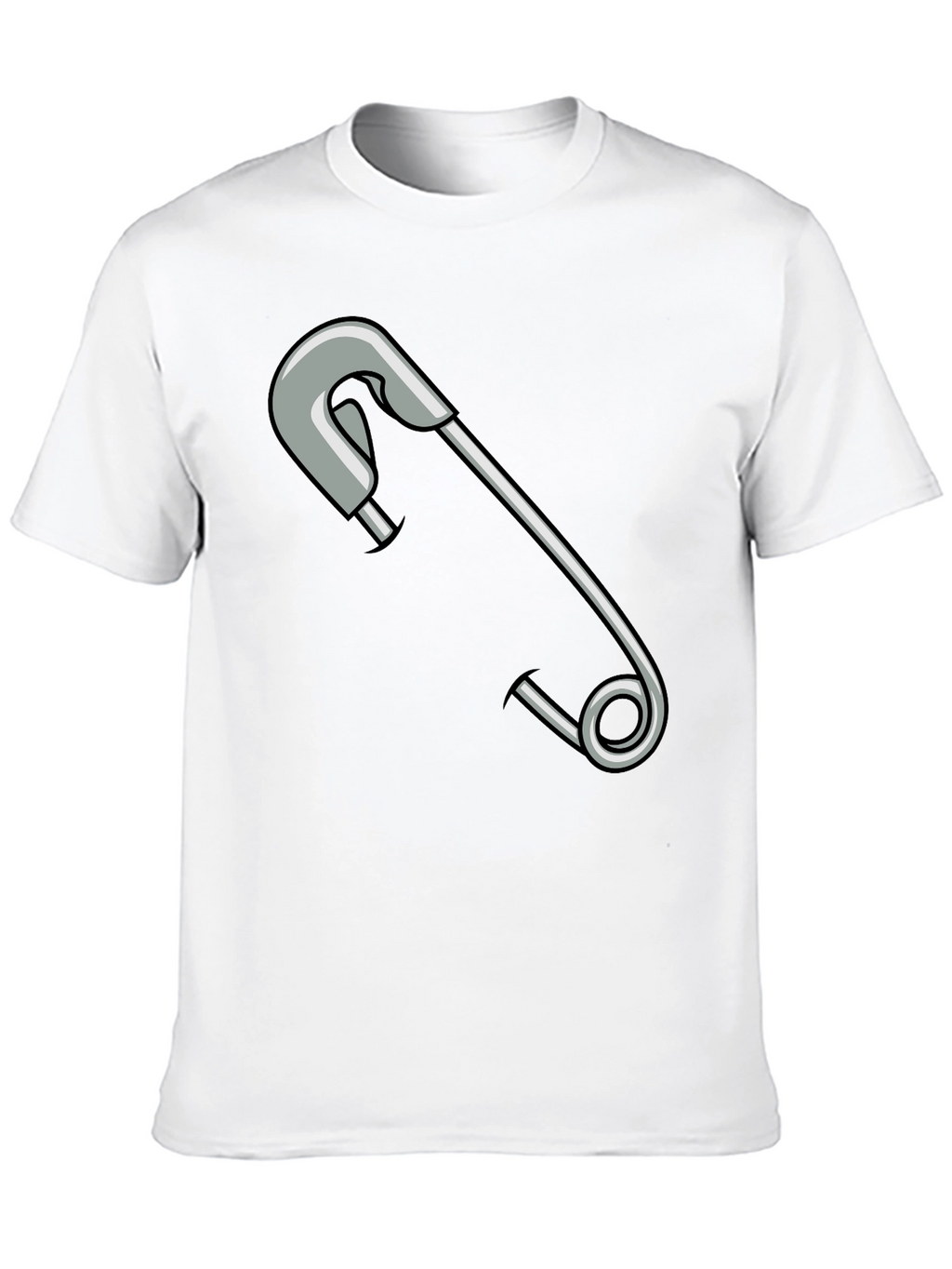Safety Pin Graphic T-Shirt - Unisex Casual Tee