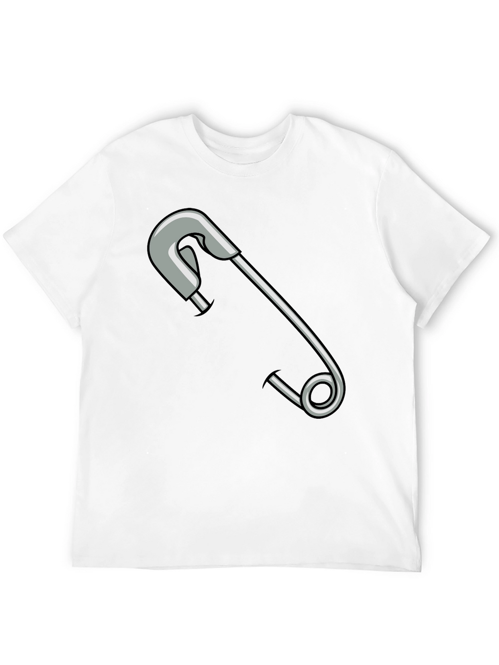 Safety Pin Graphic T-Shirt - Unisex Casual Tee