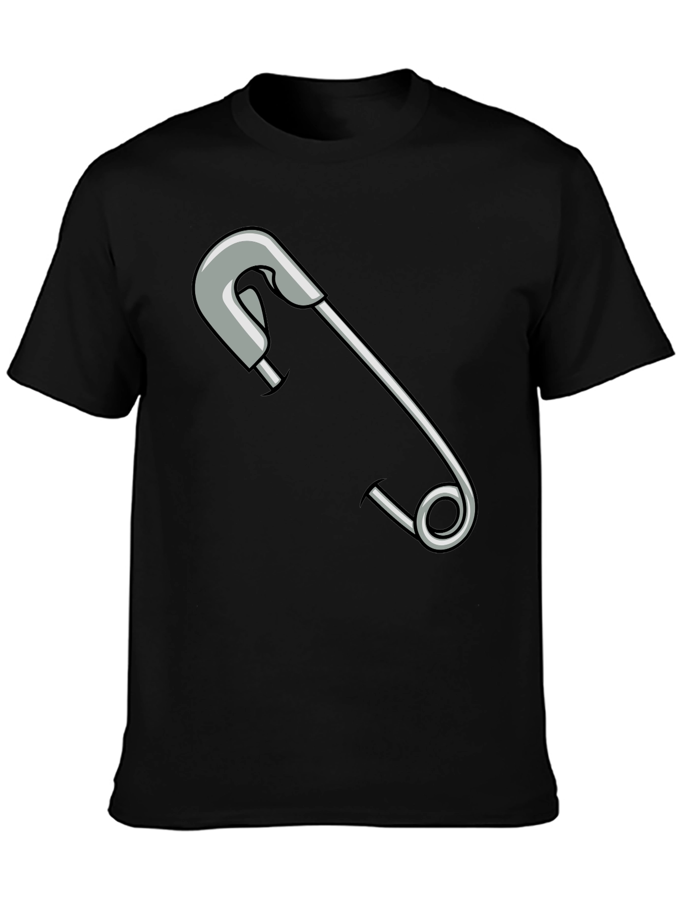 Safety Pin Graphic T-Shirt - Unisex Casual Tee