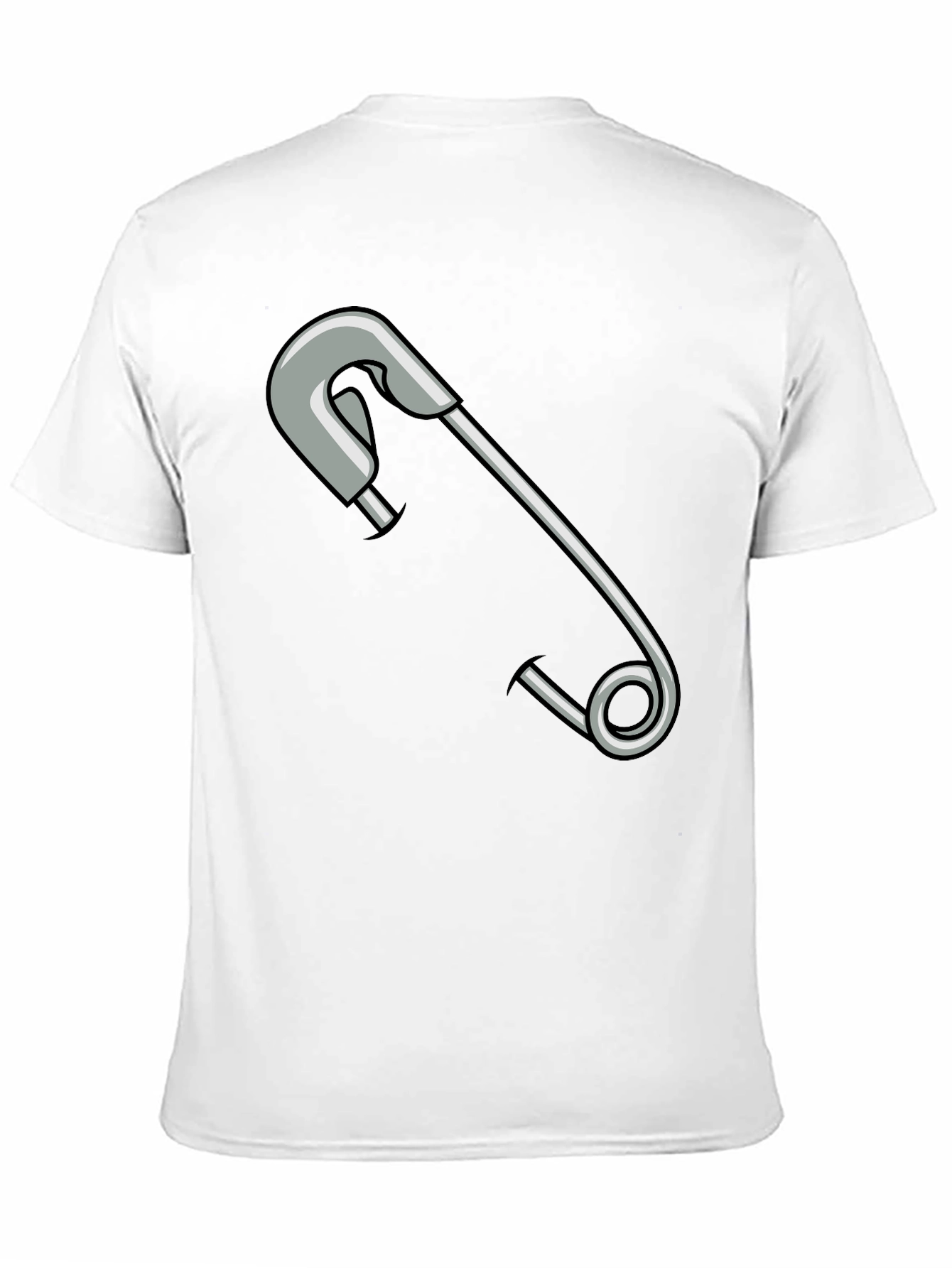Safety Pin Graphic T-Shirt - Unisex Casual Tee