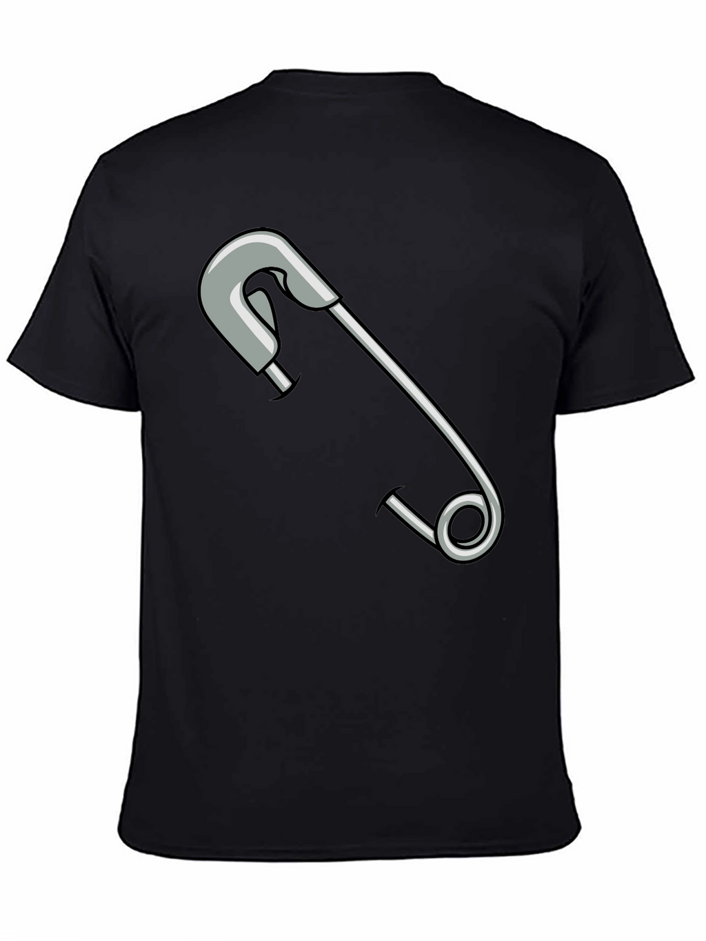 Safety Pin Graphic T-Shirt - Unisex Casual Tee