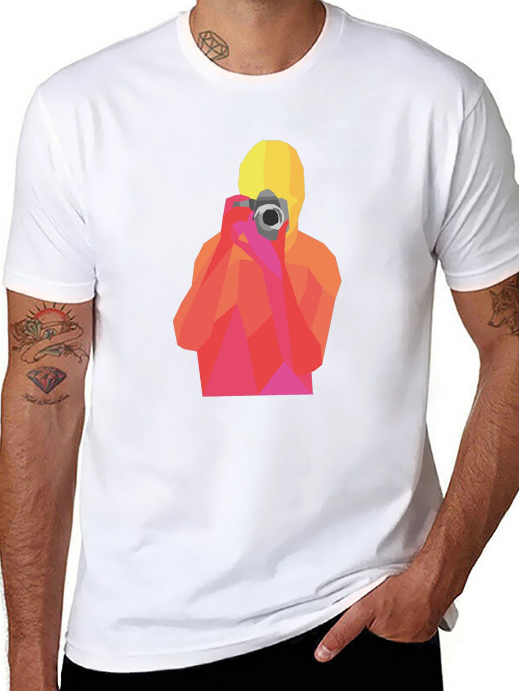 Geometric Photographer Graphic T-Shirt
