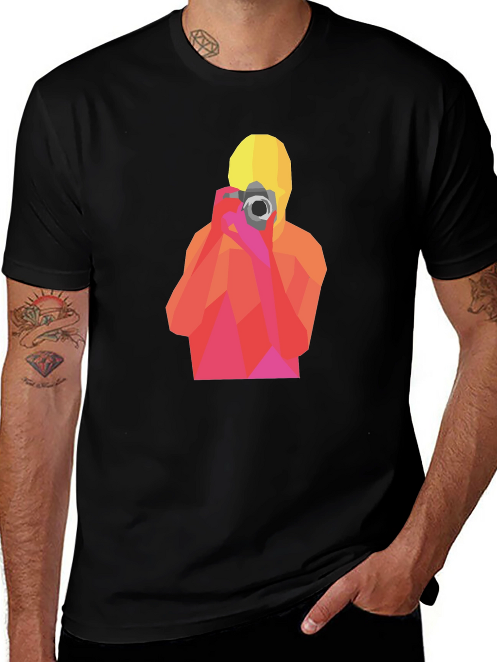 Geometric Photographer Graphic T-Shirt